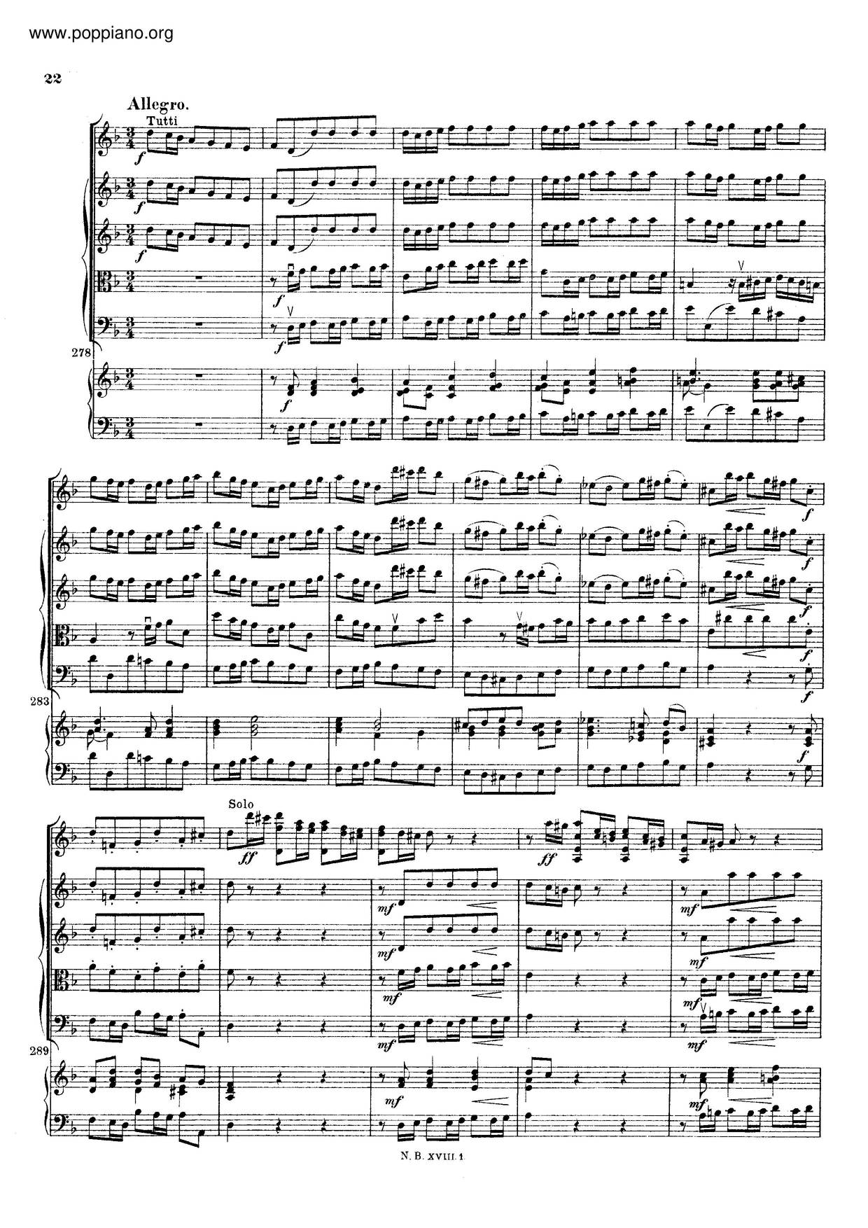 Violin Concerto In D Minor, BWV 1052R琴譜