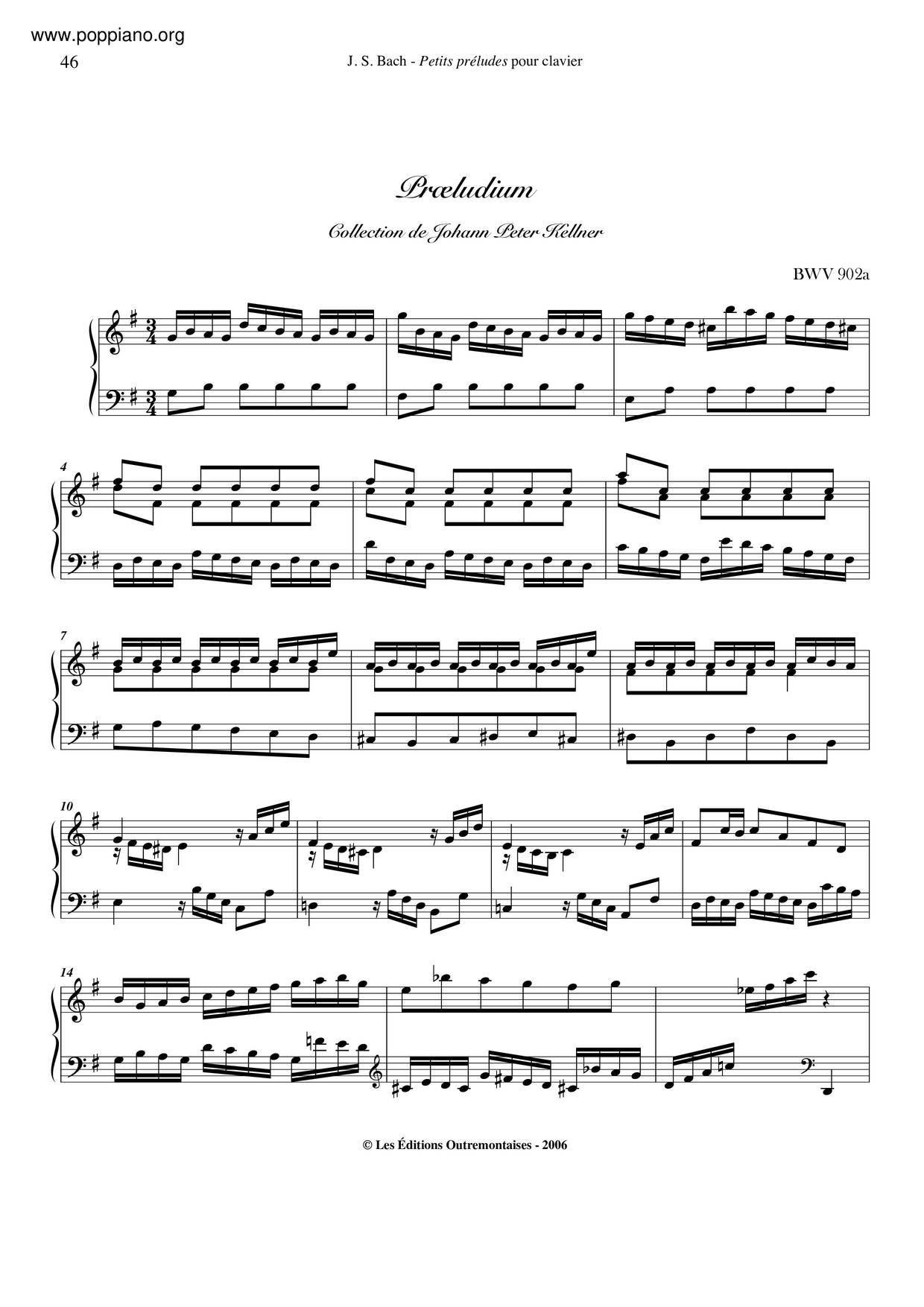 42 Little Keyboard Preludes Score