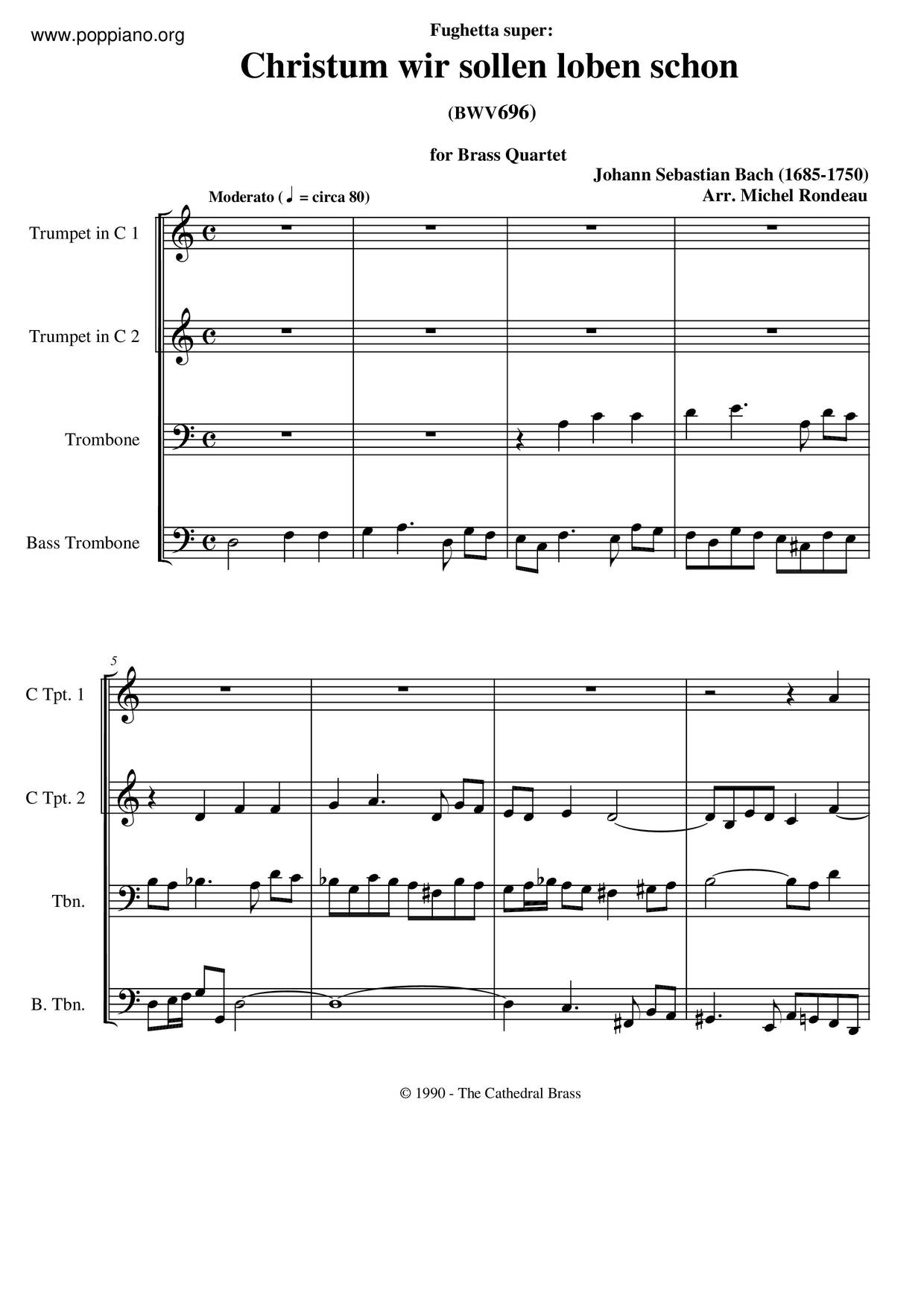 Chorale Preludes, BWV 690-713琴谱