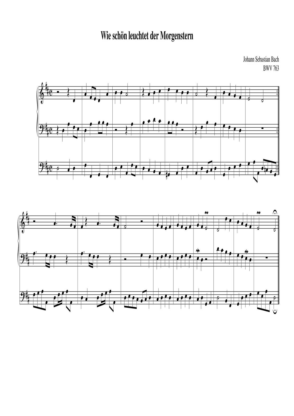 Chorale Preludes, BWV 714-765ピアノ譜