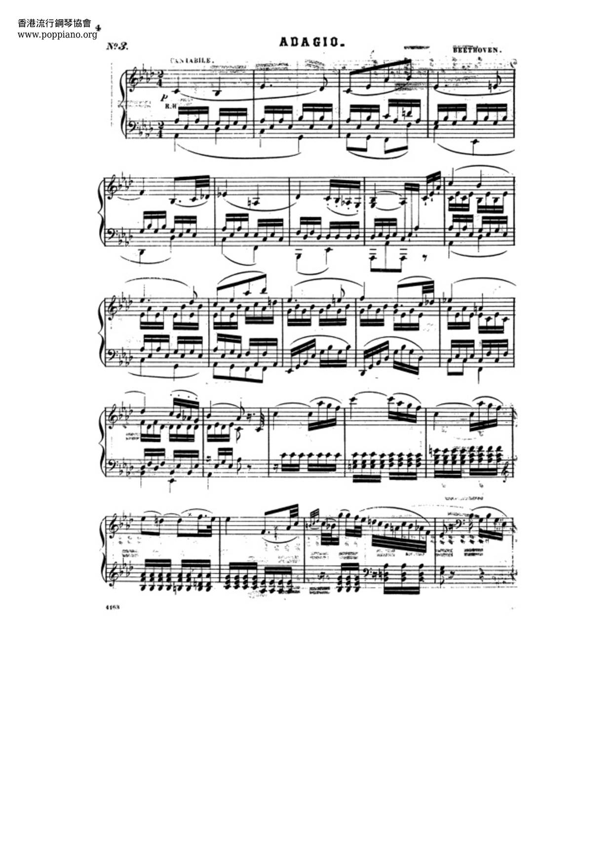 Piano Sonata No. 8 In C Minor 'Pathetique', Op. 13琴譜
