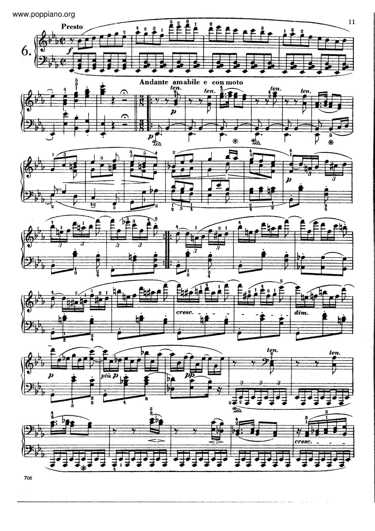 6 Bagatelles, Op. 126ピアノ譜
