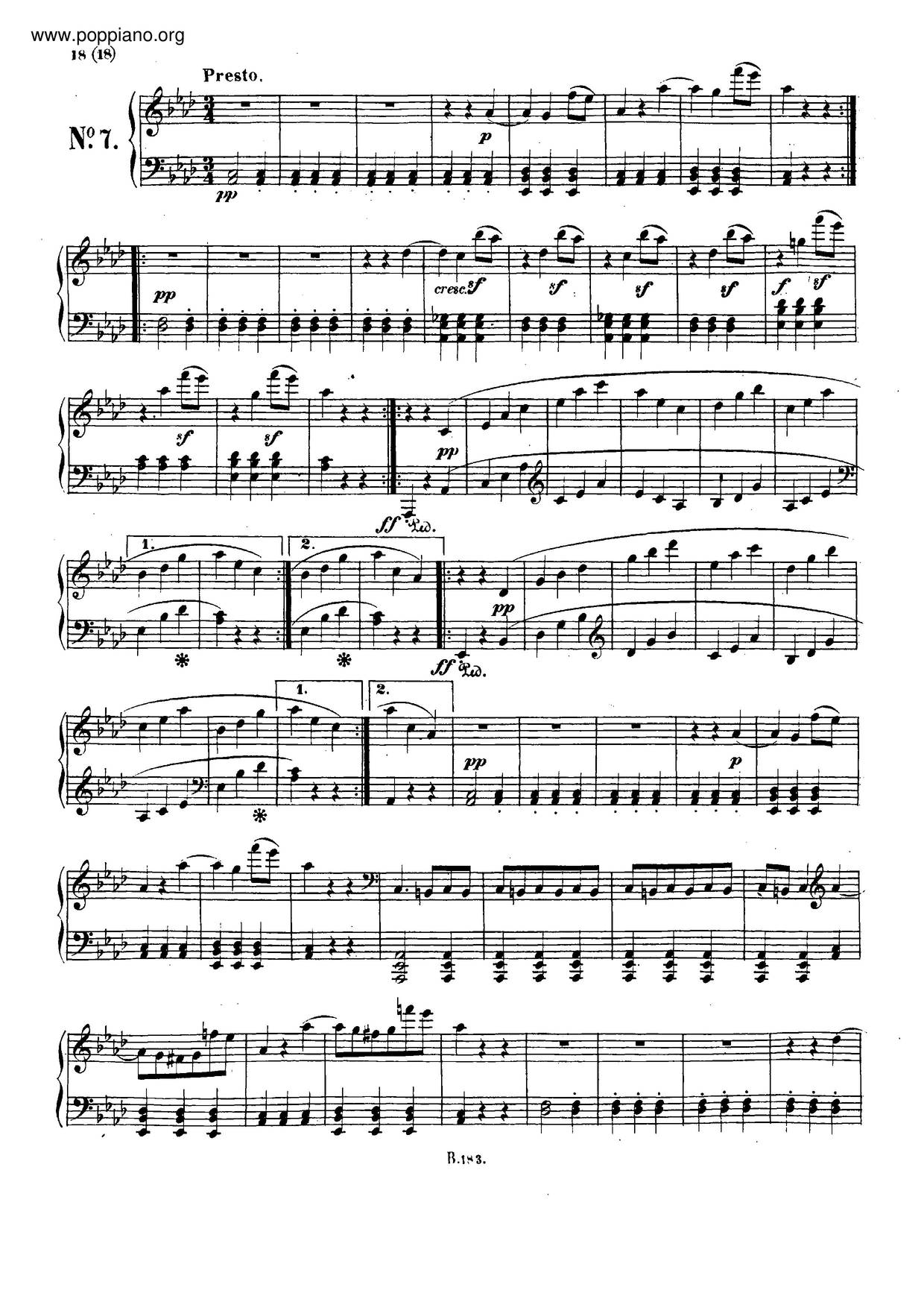 7 Bagatelles, Op. 33ピアノ譜