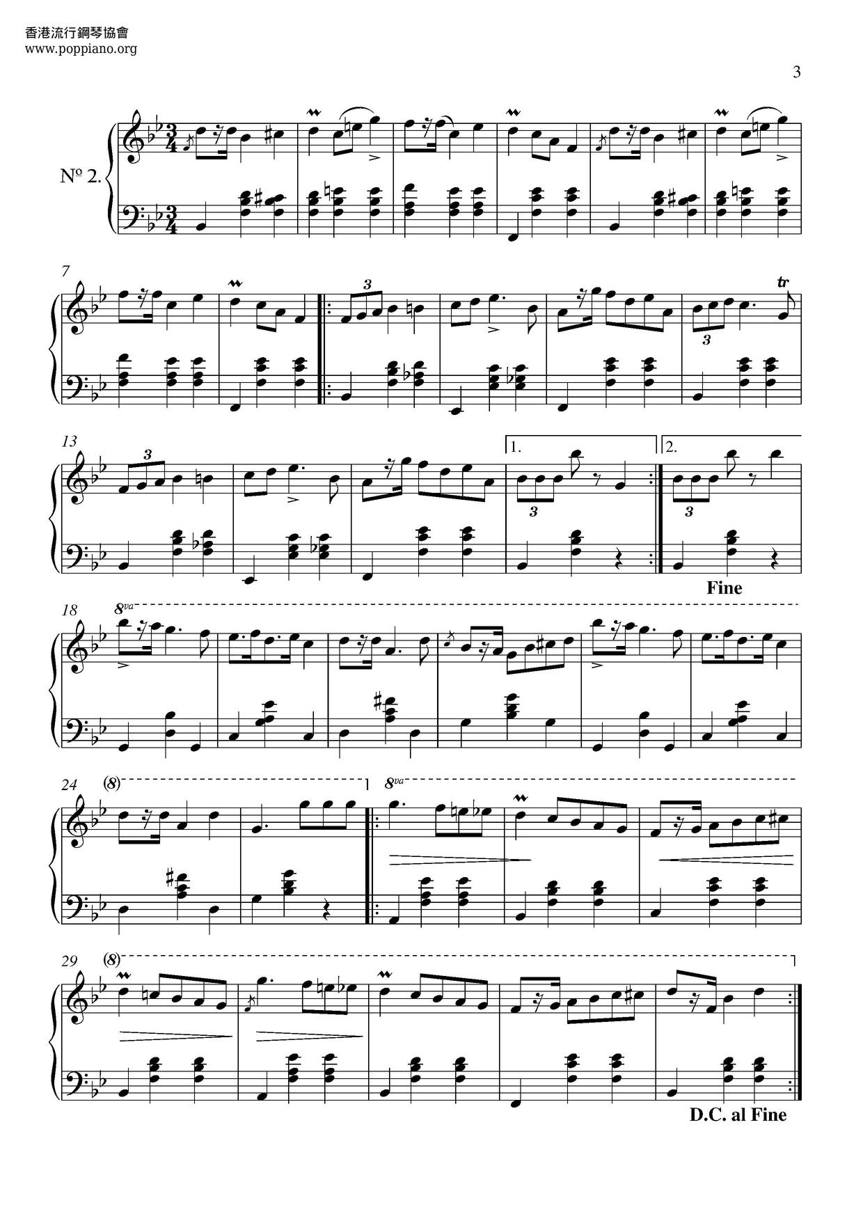 2 Mazurkas, B. 16ピアノ譜
