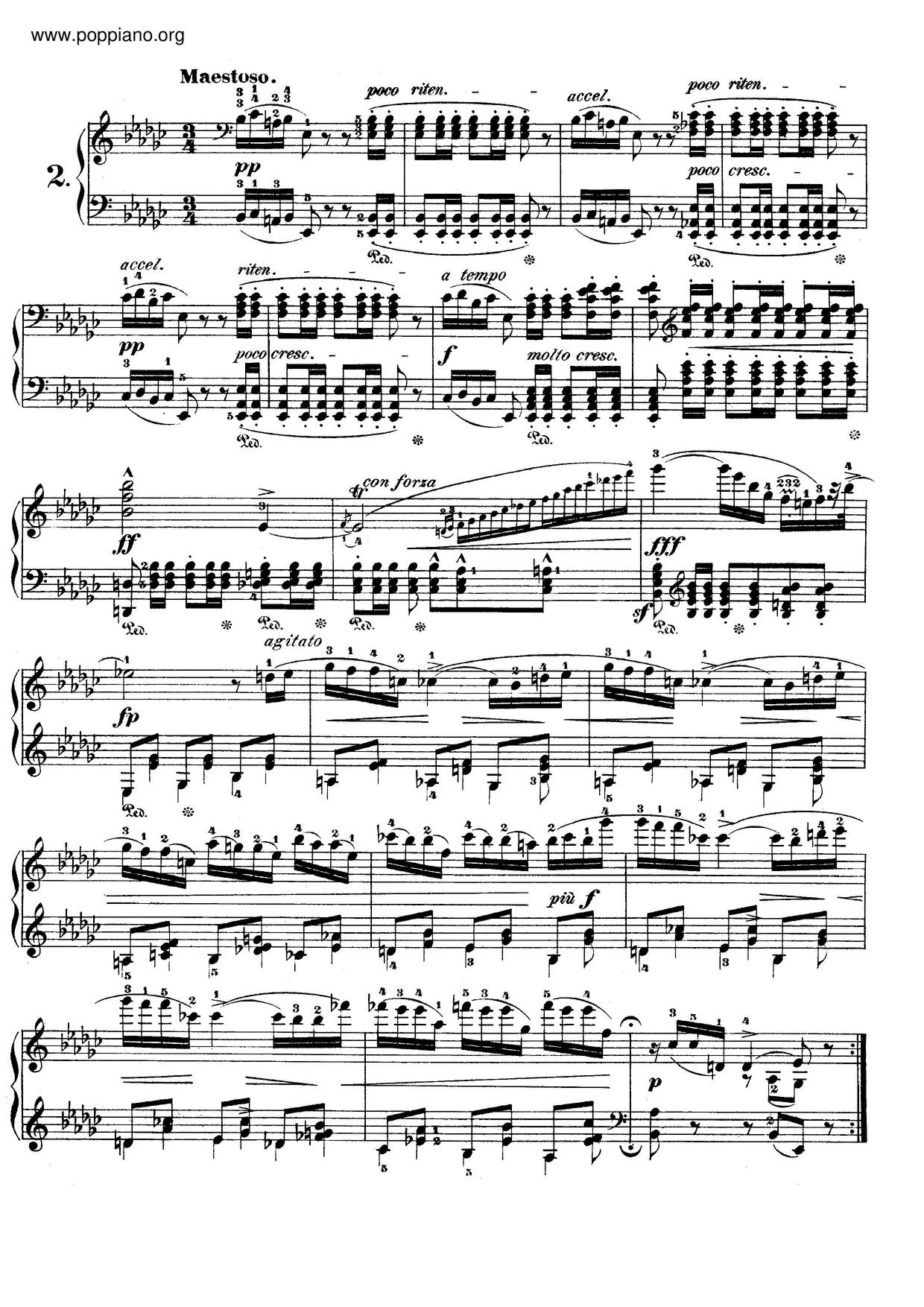 Polonaise No. 2 In E-Flat Minor, Op. 26ピアノ譜