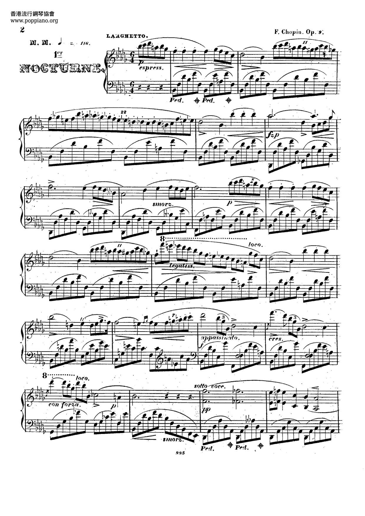 Chopin - The Complete Nocturnes琴谱