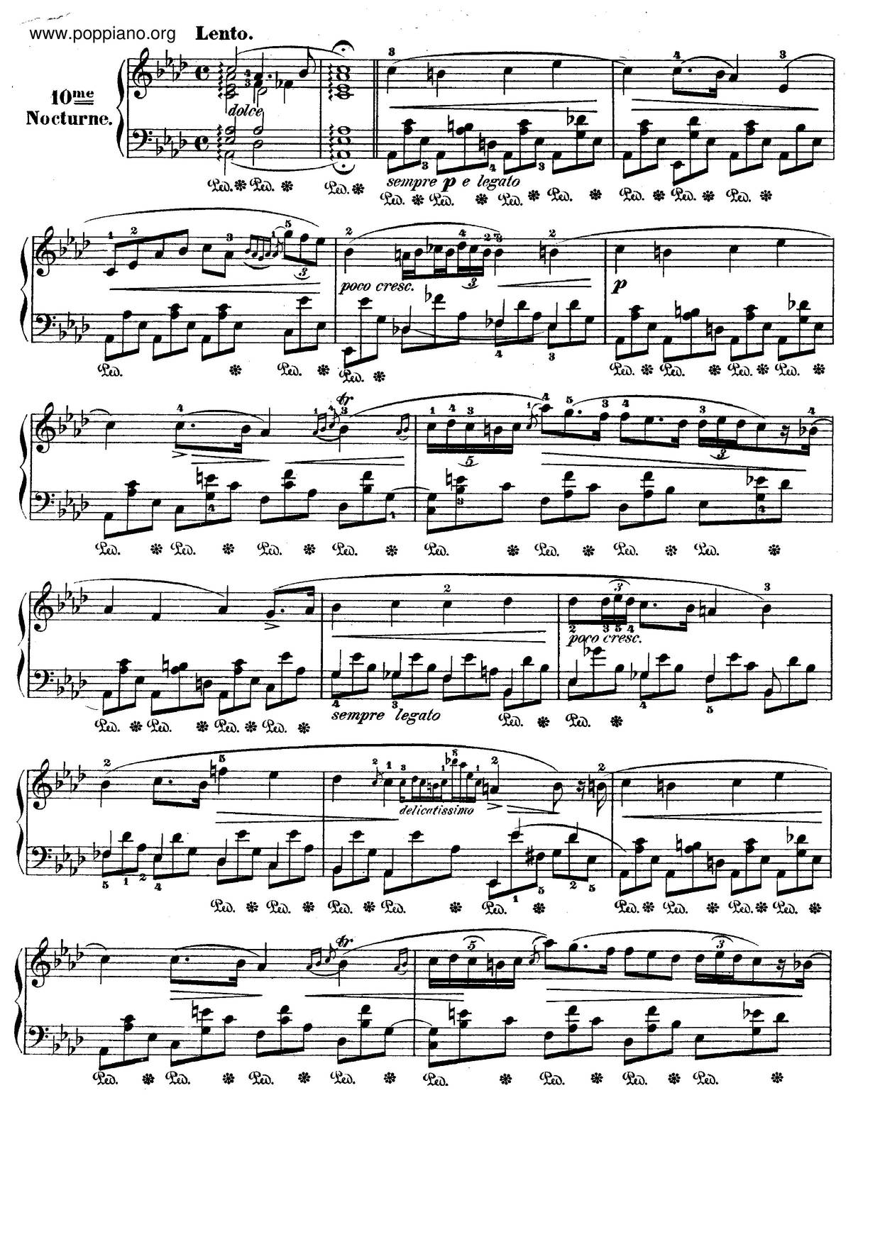Nocturnes, Op. 32 Score