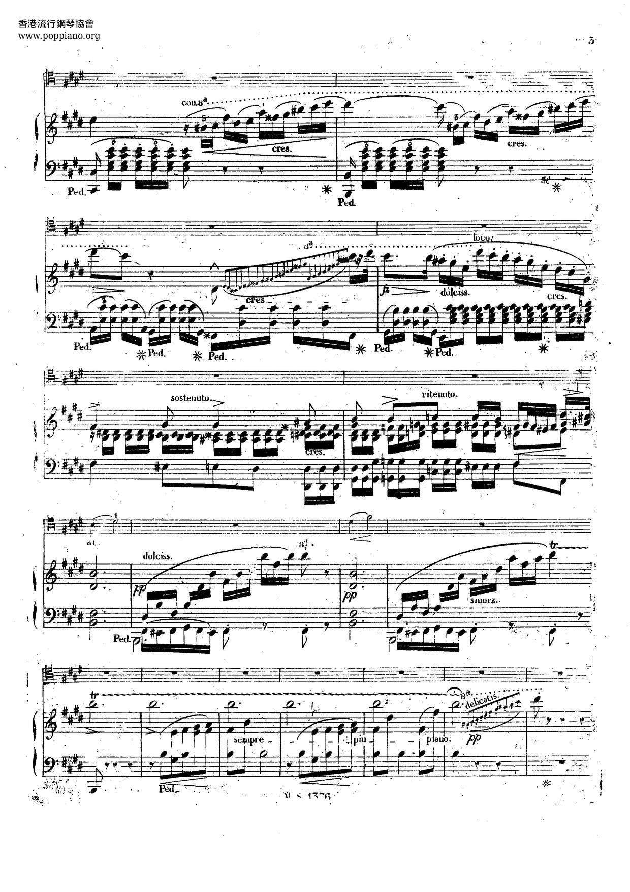 Grand Duo Concertant Sur Des Thèmes De Robert Le Diable, B. 70ピアノ譜