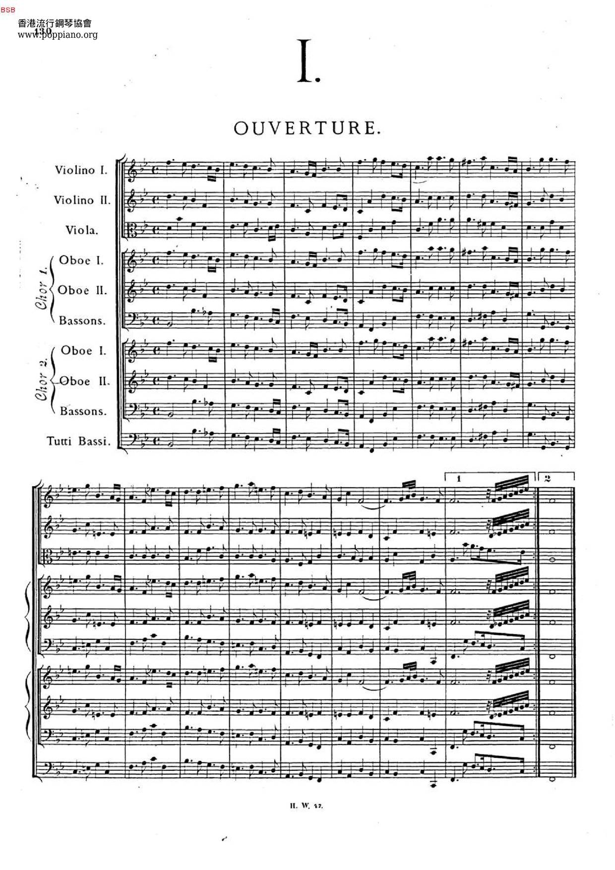 Concerti A Due Cori, HWV 332-334ピアノ譜