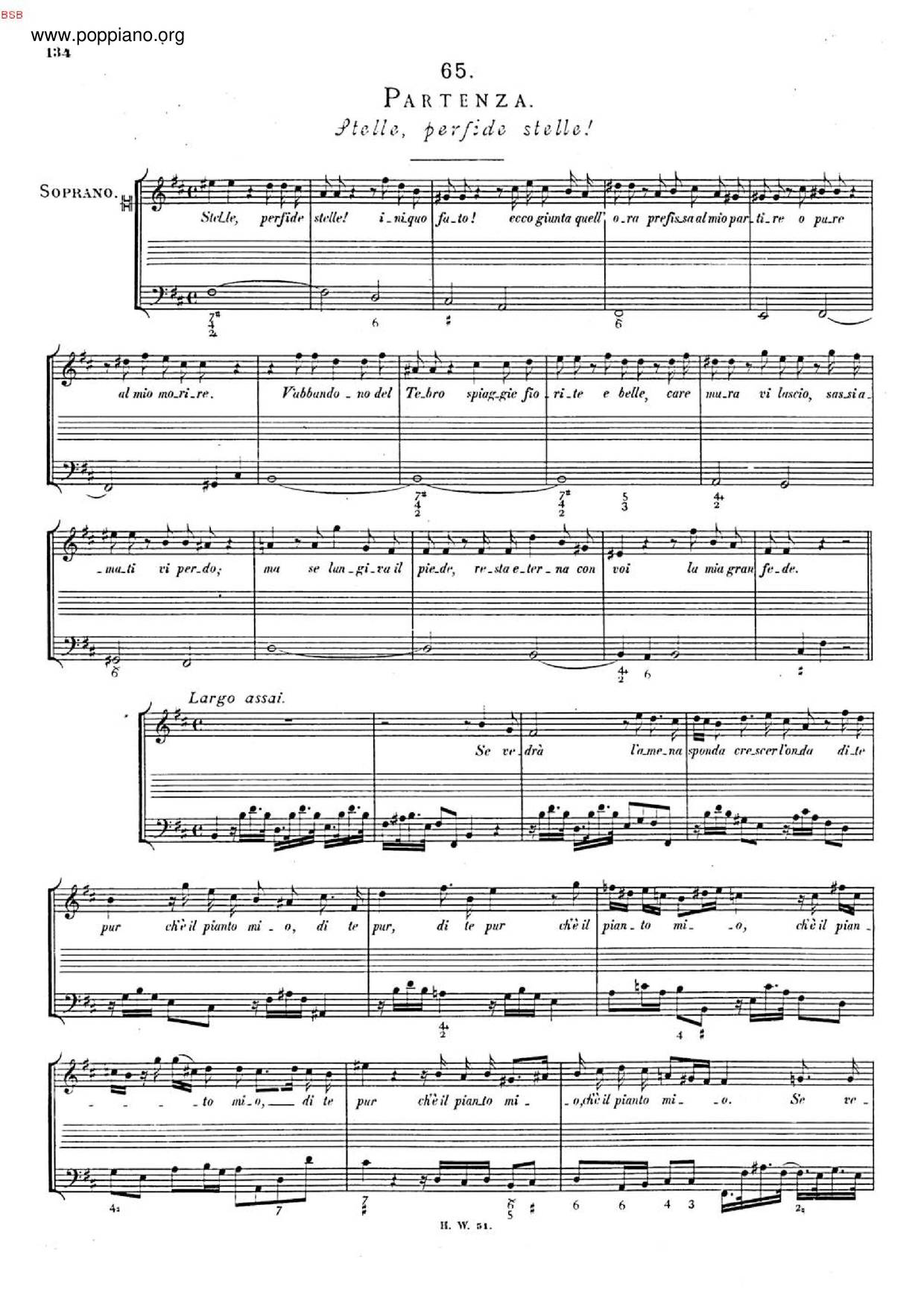 Partenza Di G.b., HWV 168琴谱