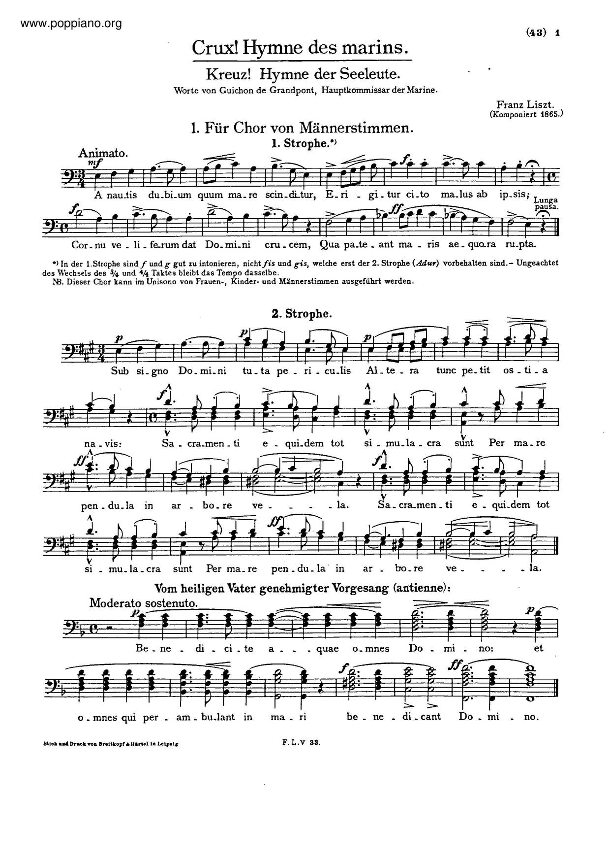 Crux!, S.35ピアノ譜