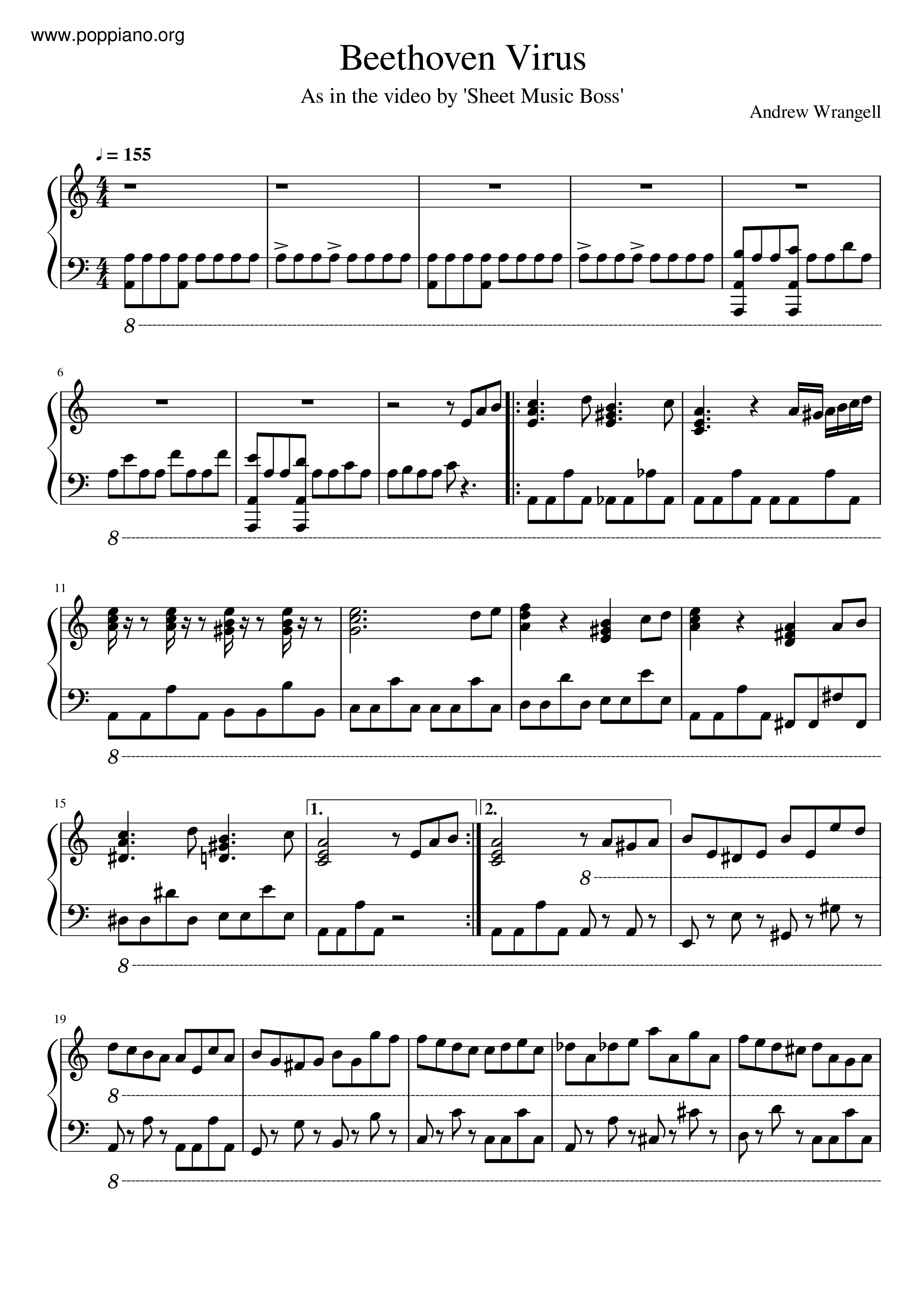 Beethoven Virus琴譜