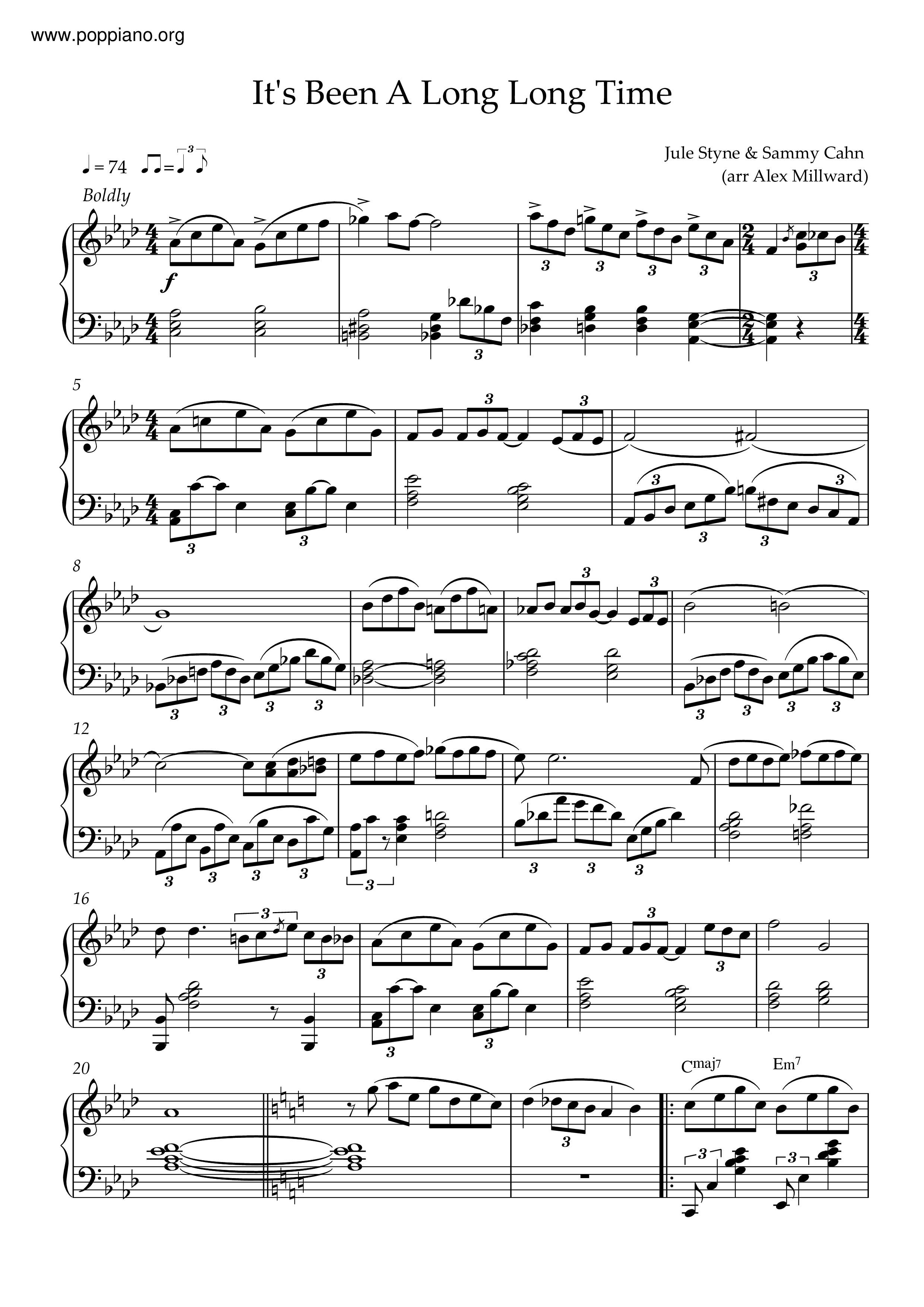 ☆ Kitty Kallen-It's Been A Long, Long Time Sheet Music pdf, - Free Score  Download ☆