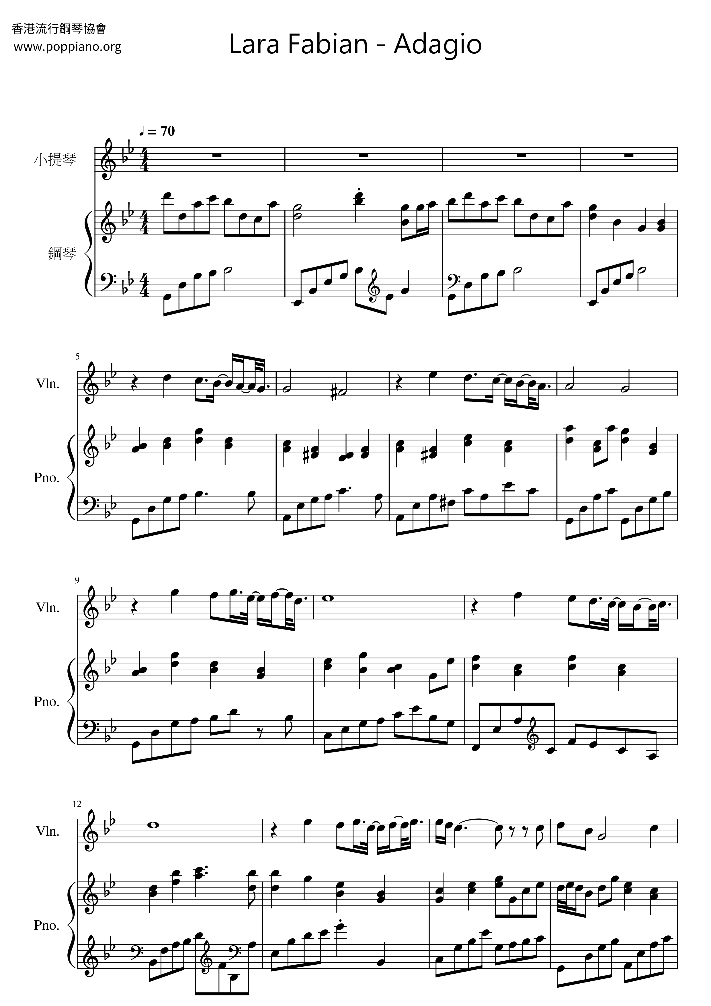 Adagio Score