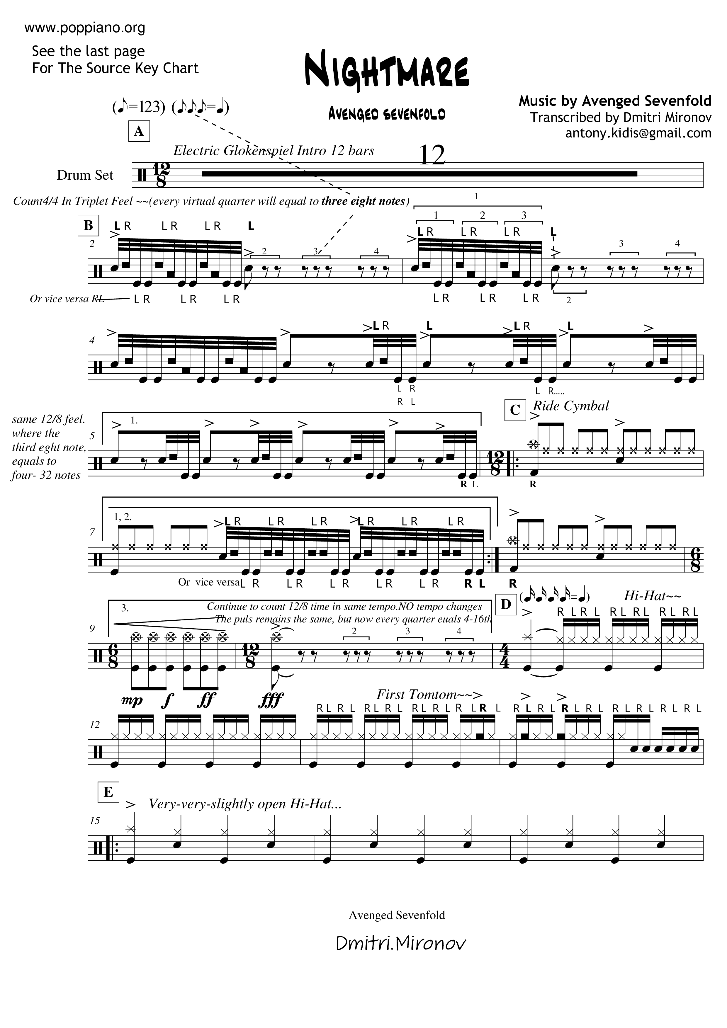 A Little Piece Of Heaven Sheet Music | Avenged Sevenfold | Guitar Tab