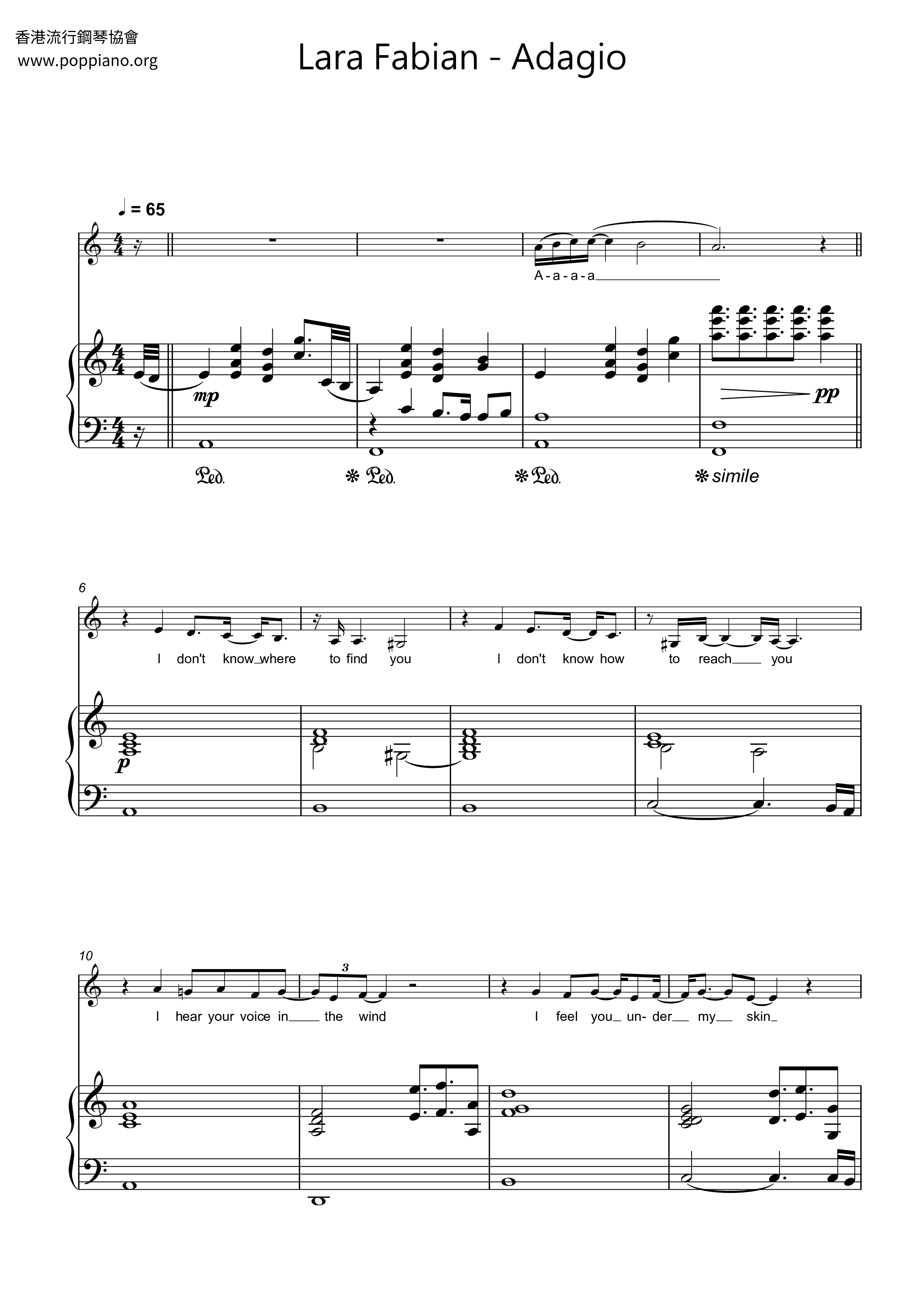 Adagio Score