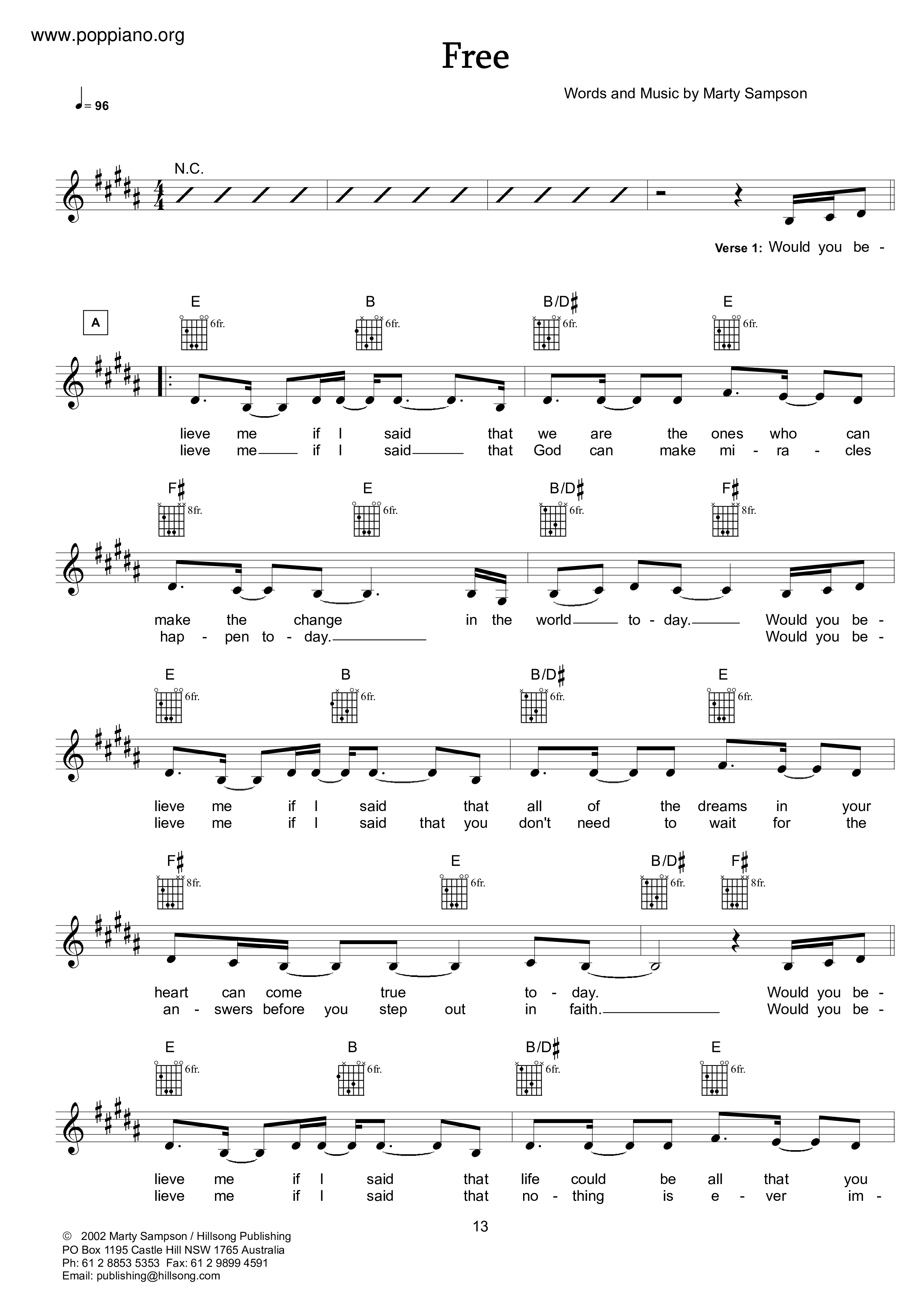 Free Score