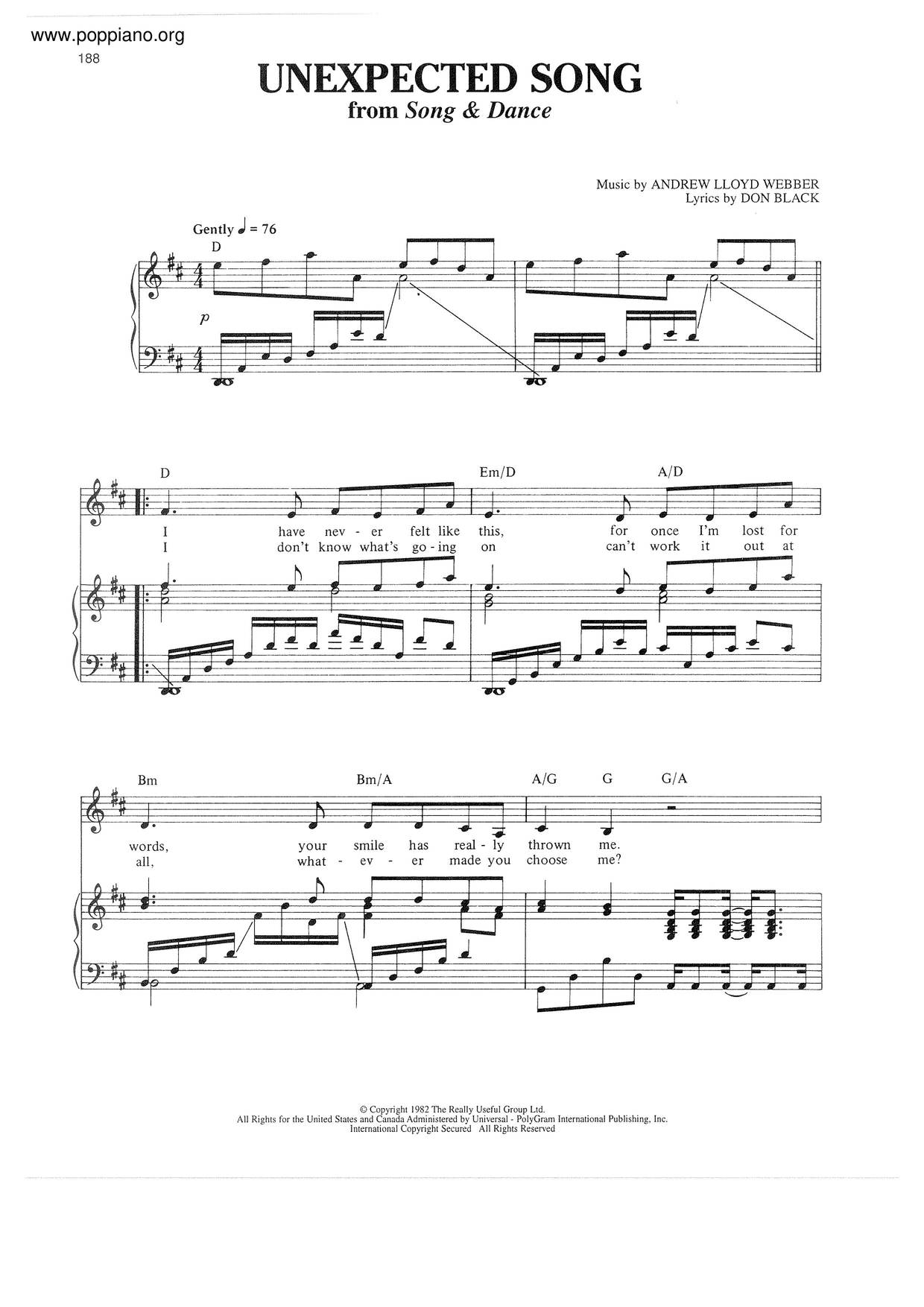 Unexpected Song Score