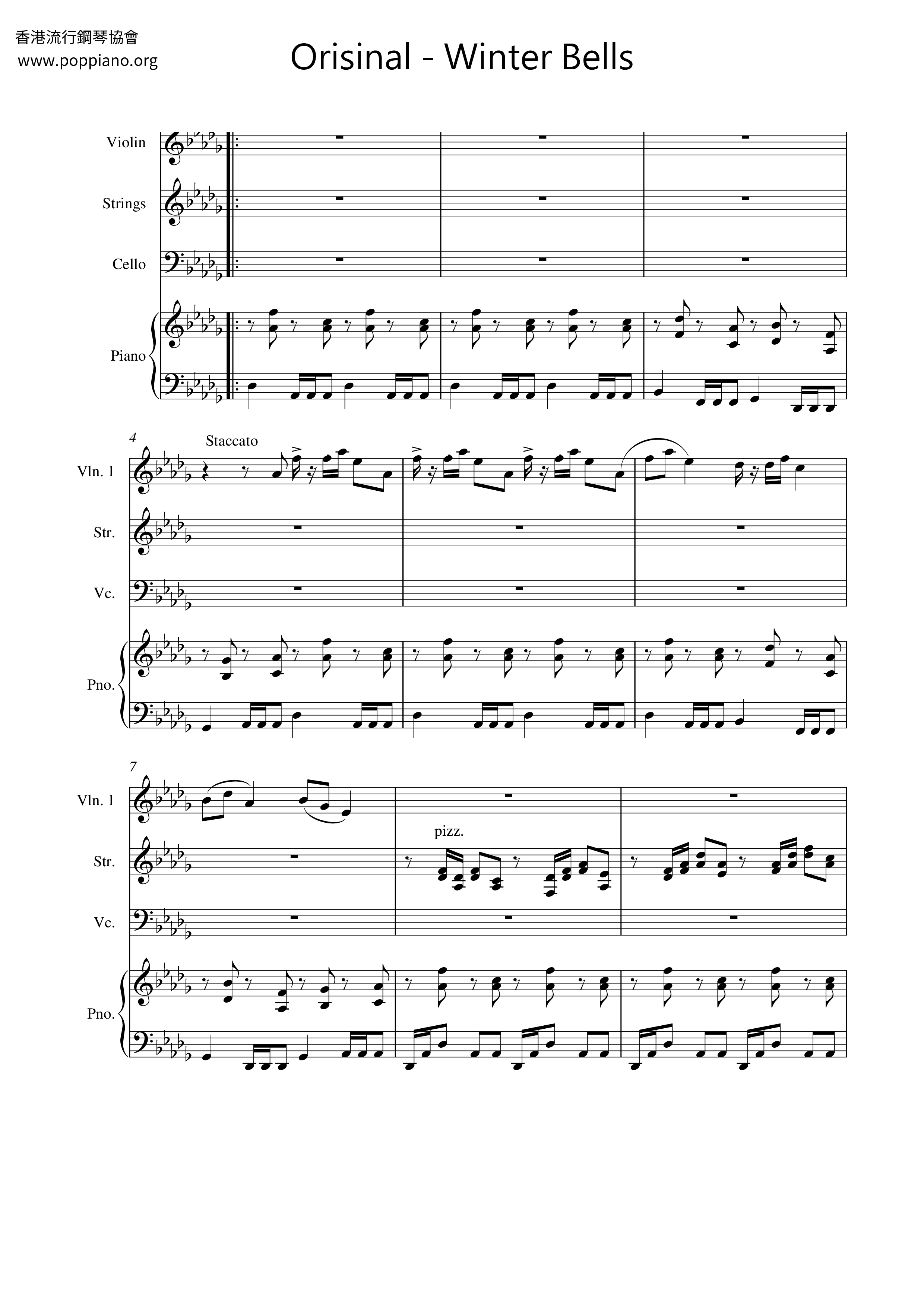 Winter Bells Score