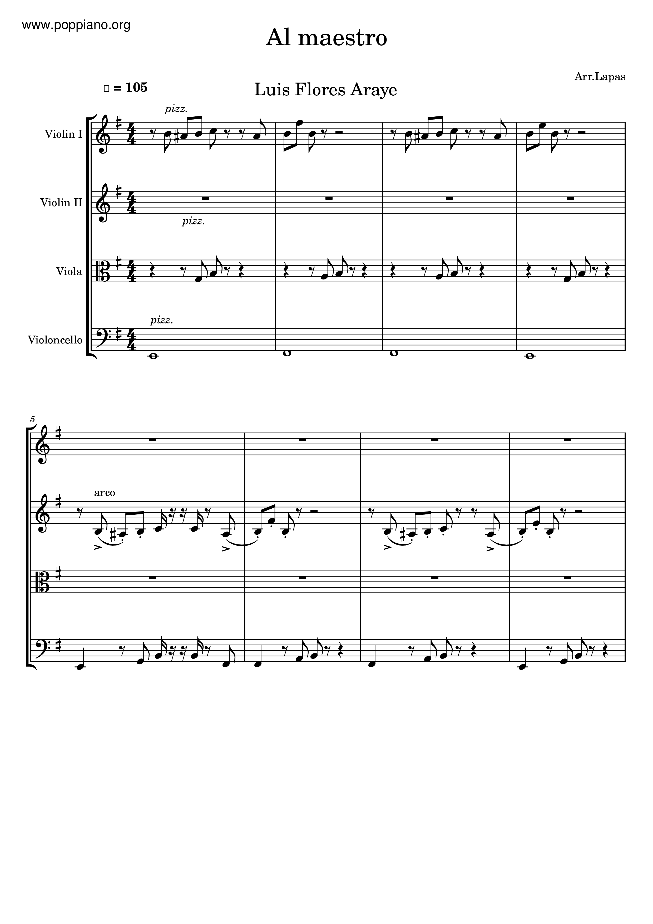 Al Maestro琴譜