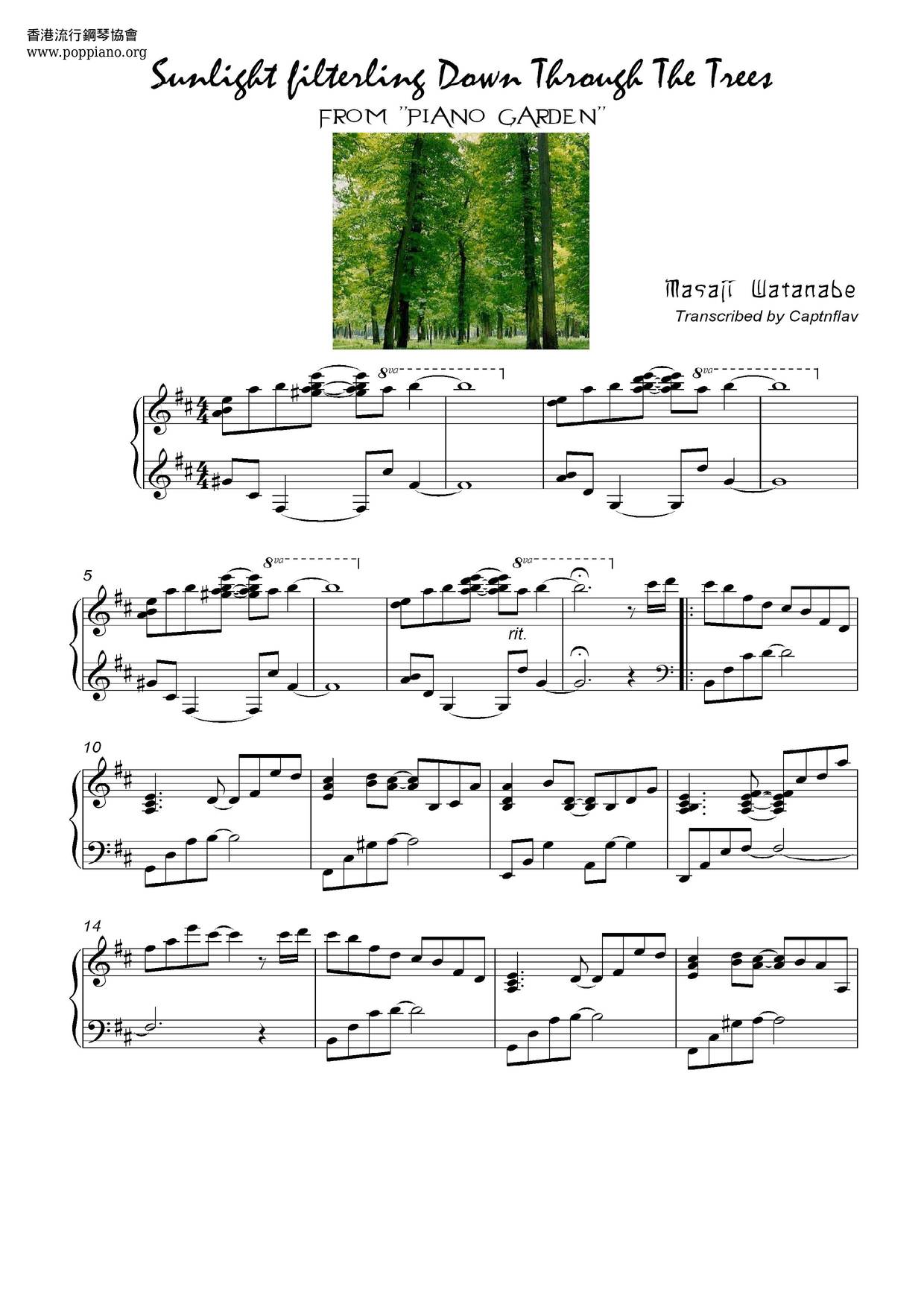 Piano Garden Score