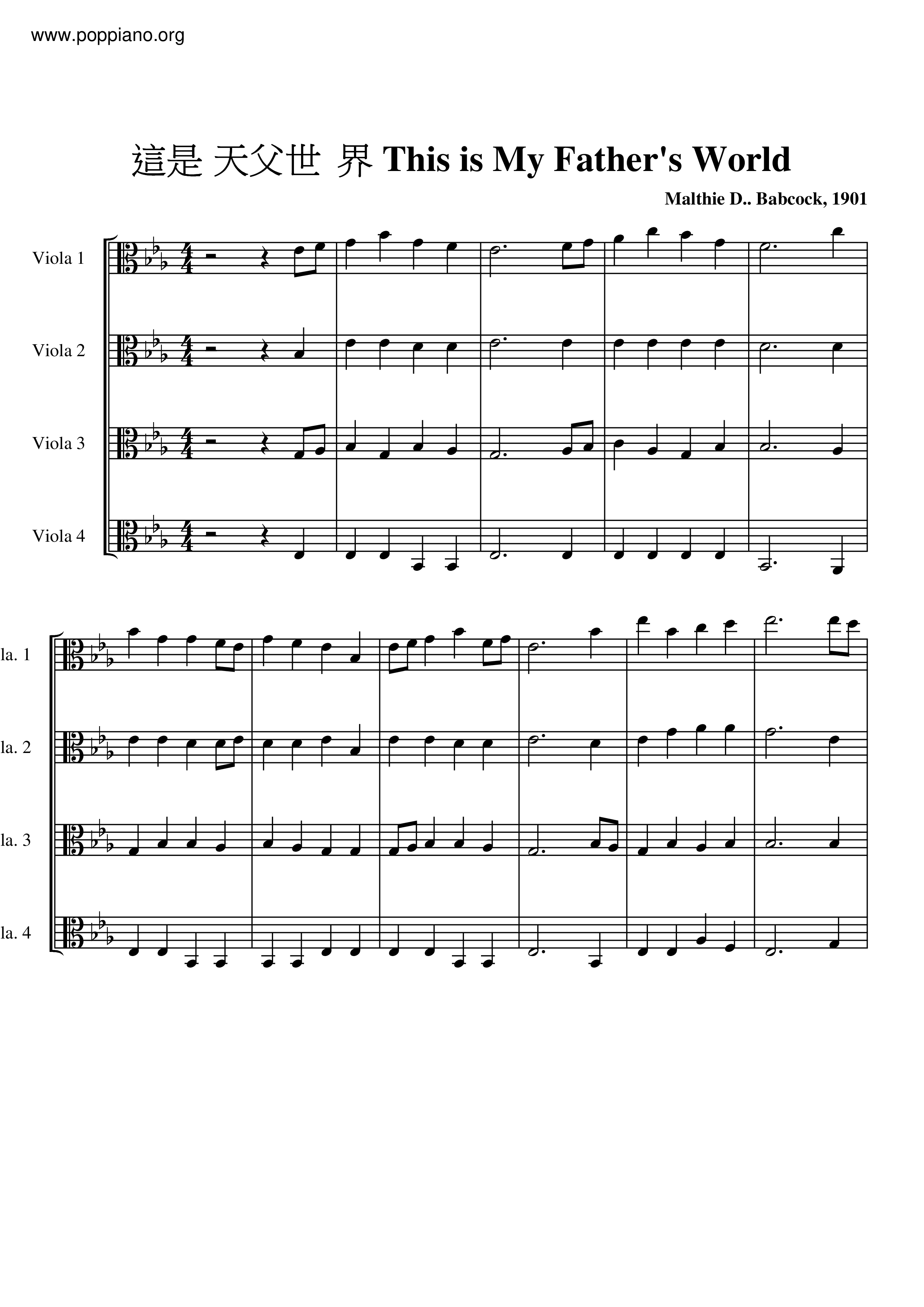 這是天父世界琴譜