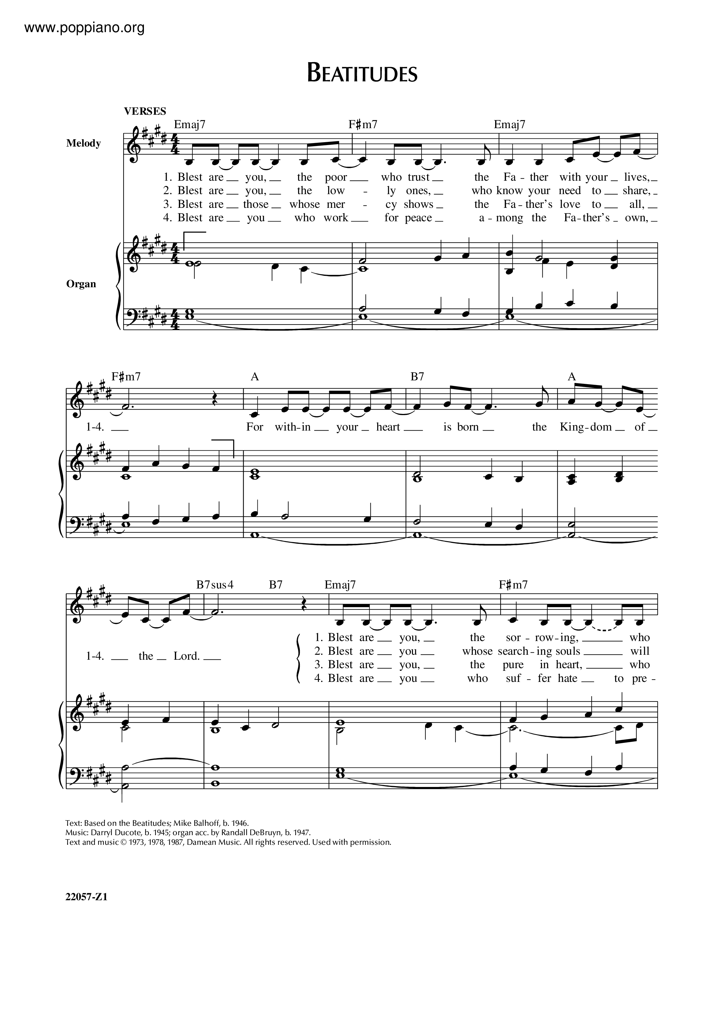 Beatitudes Score