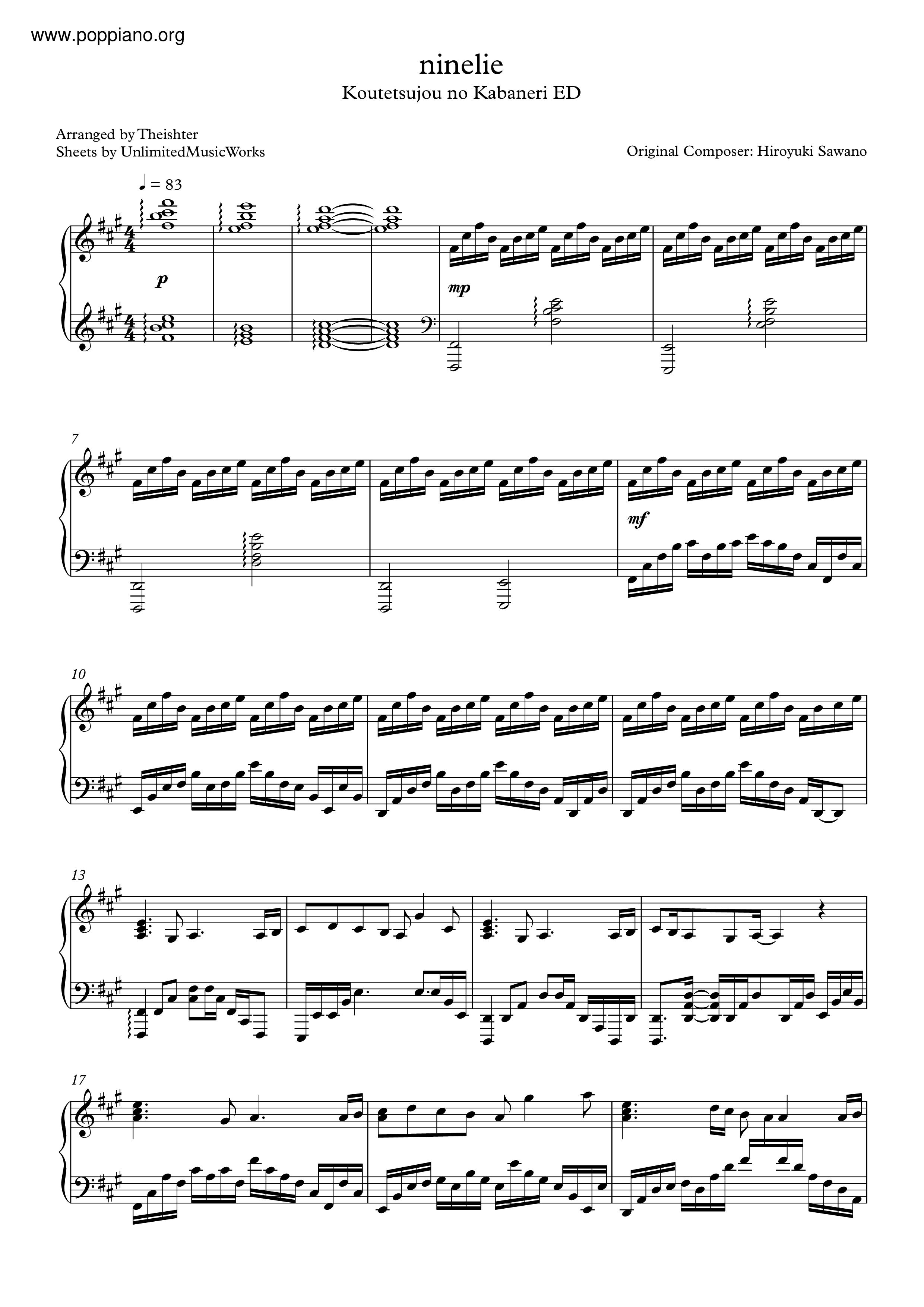 Koutetsujou no Kabaneri ED - Ninelie Score