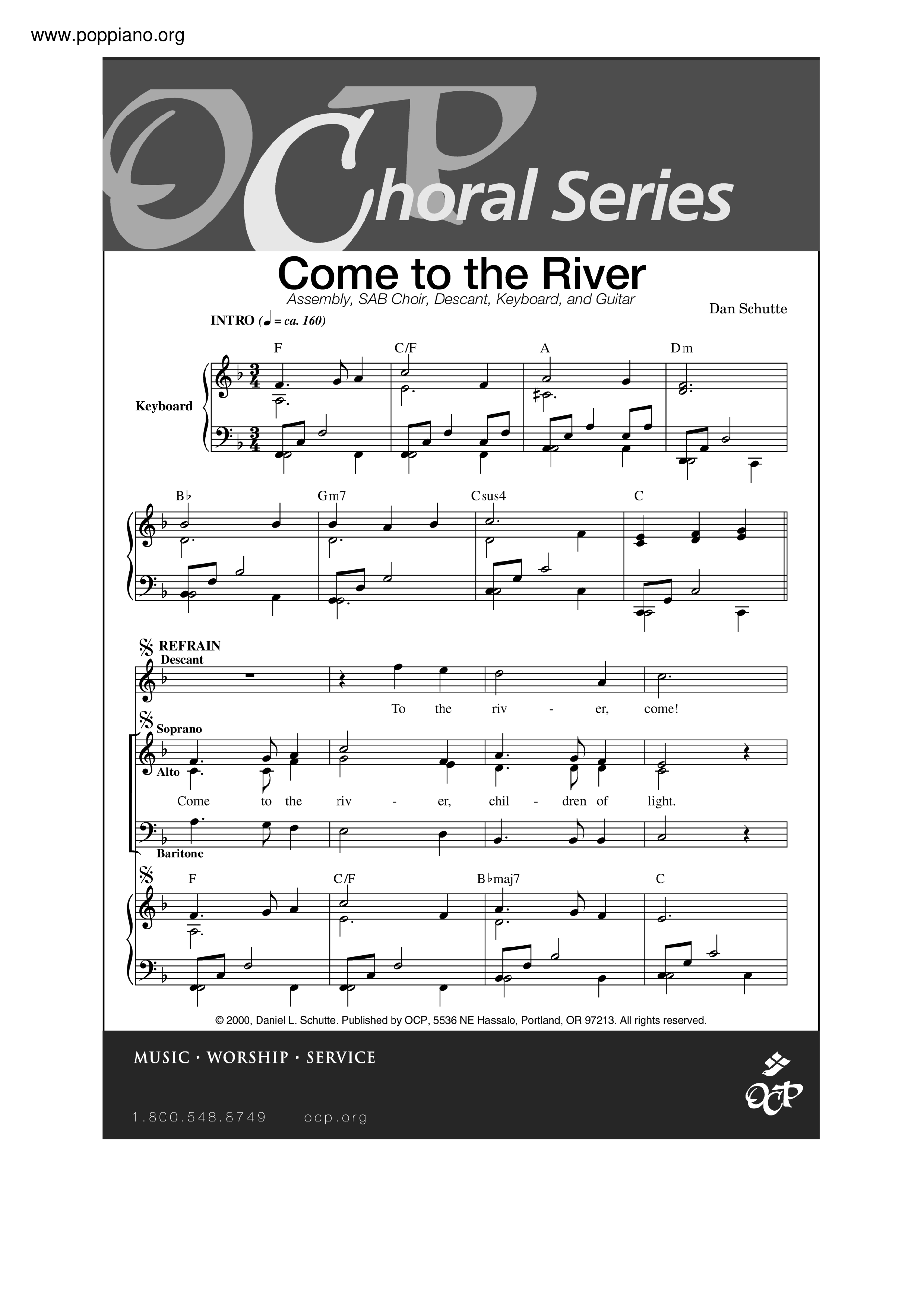 Come To The River Score