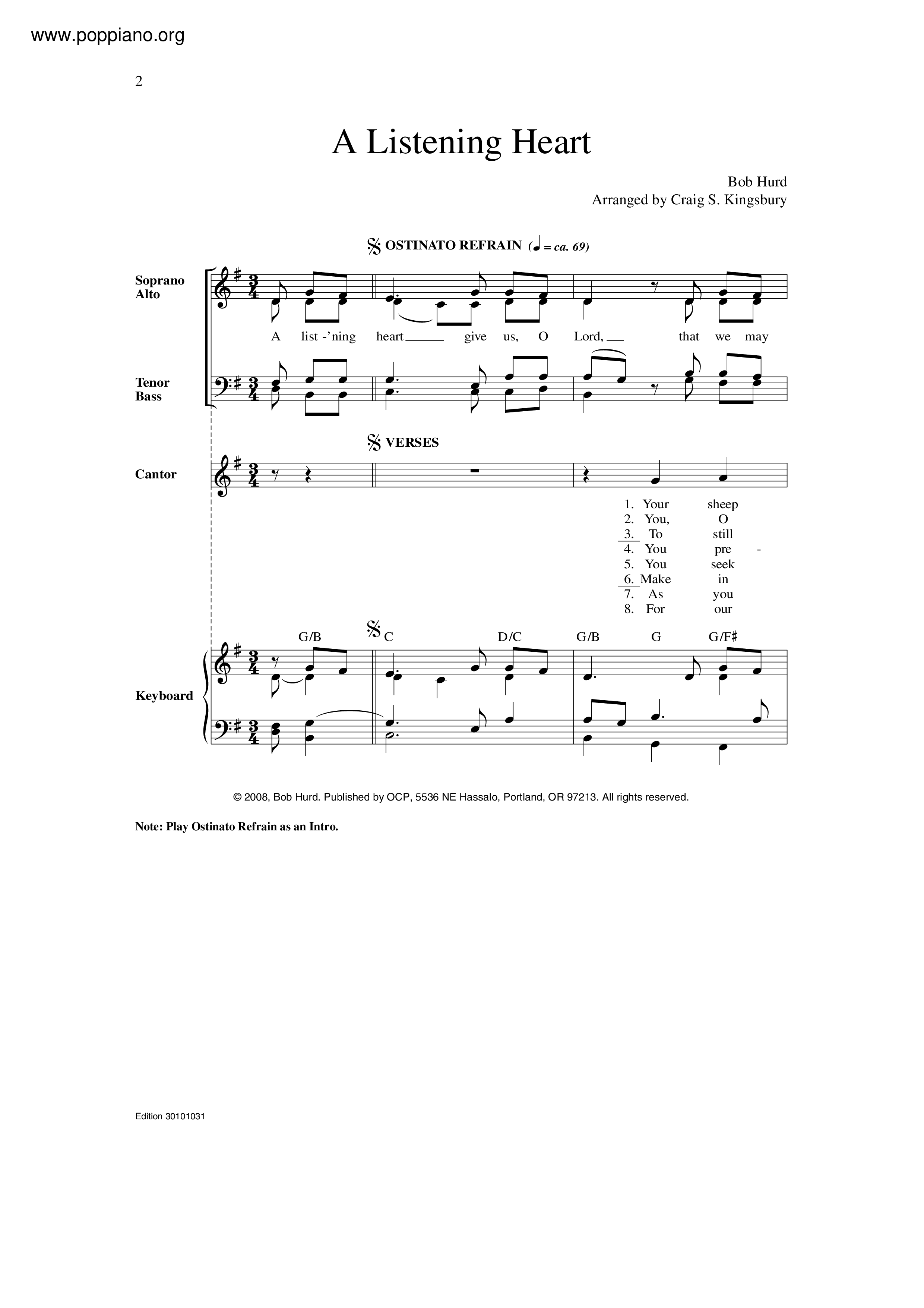 A Listening Heart Score