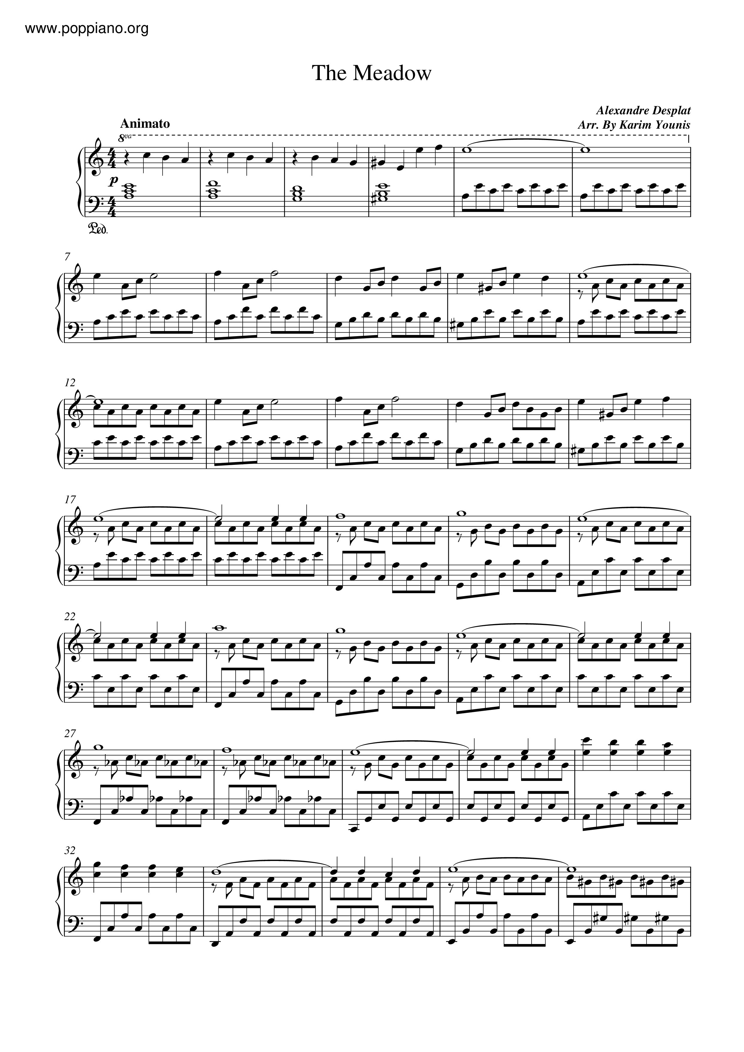 The Meadow琴譜