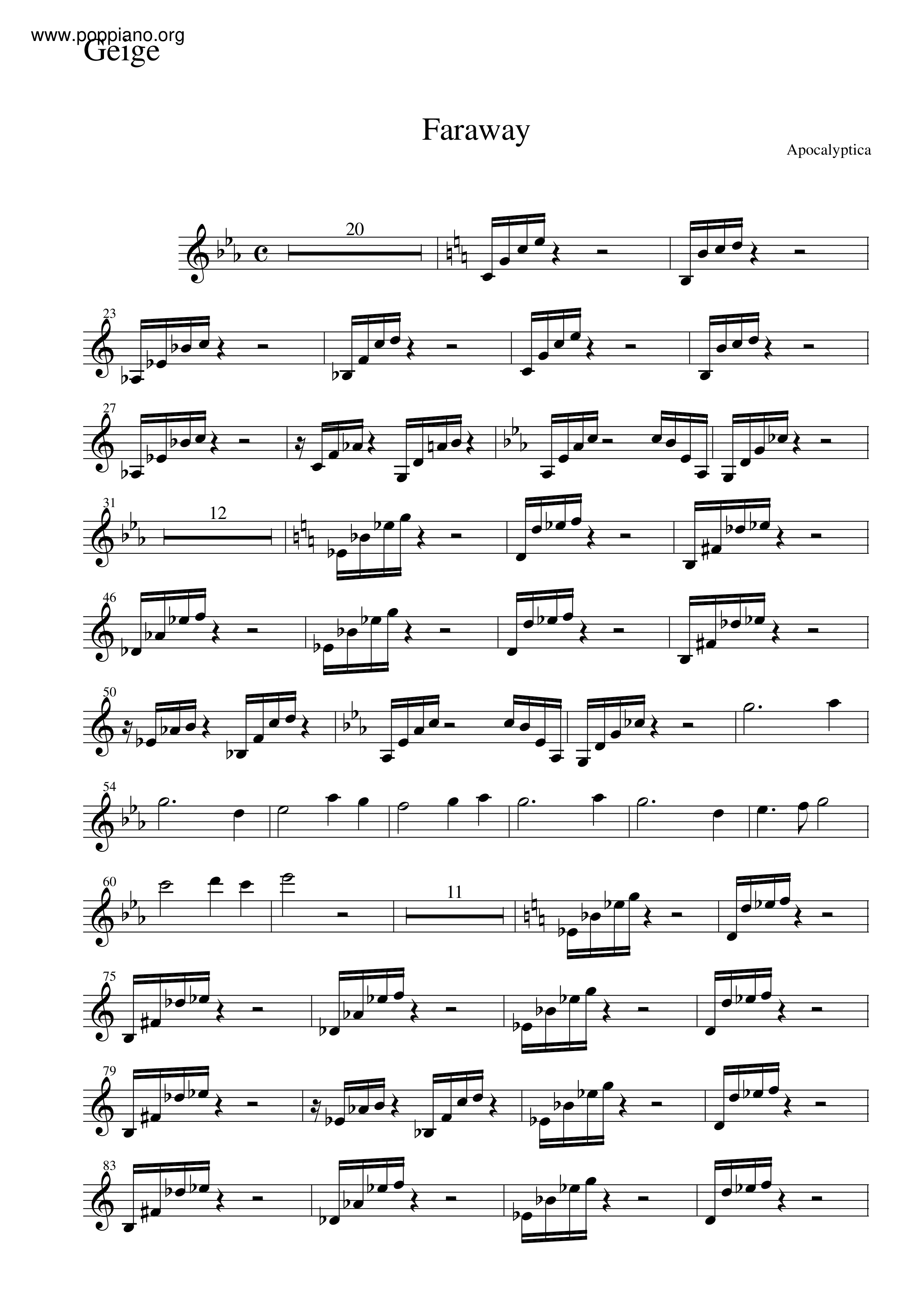 Faraway Score
