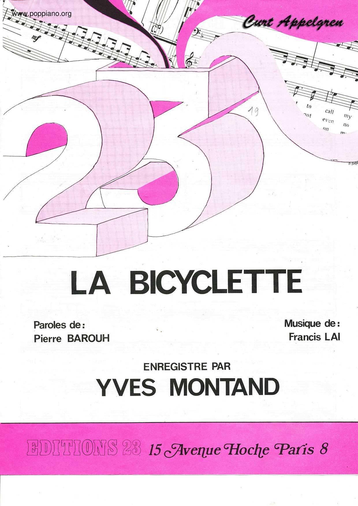 La Bicyclette琴谱