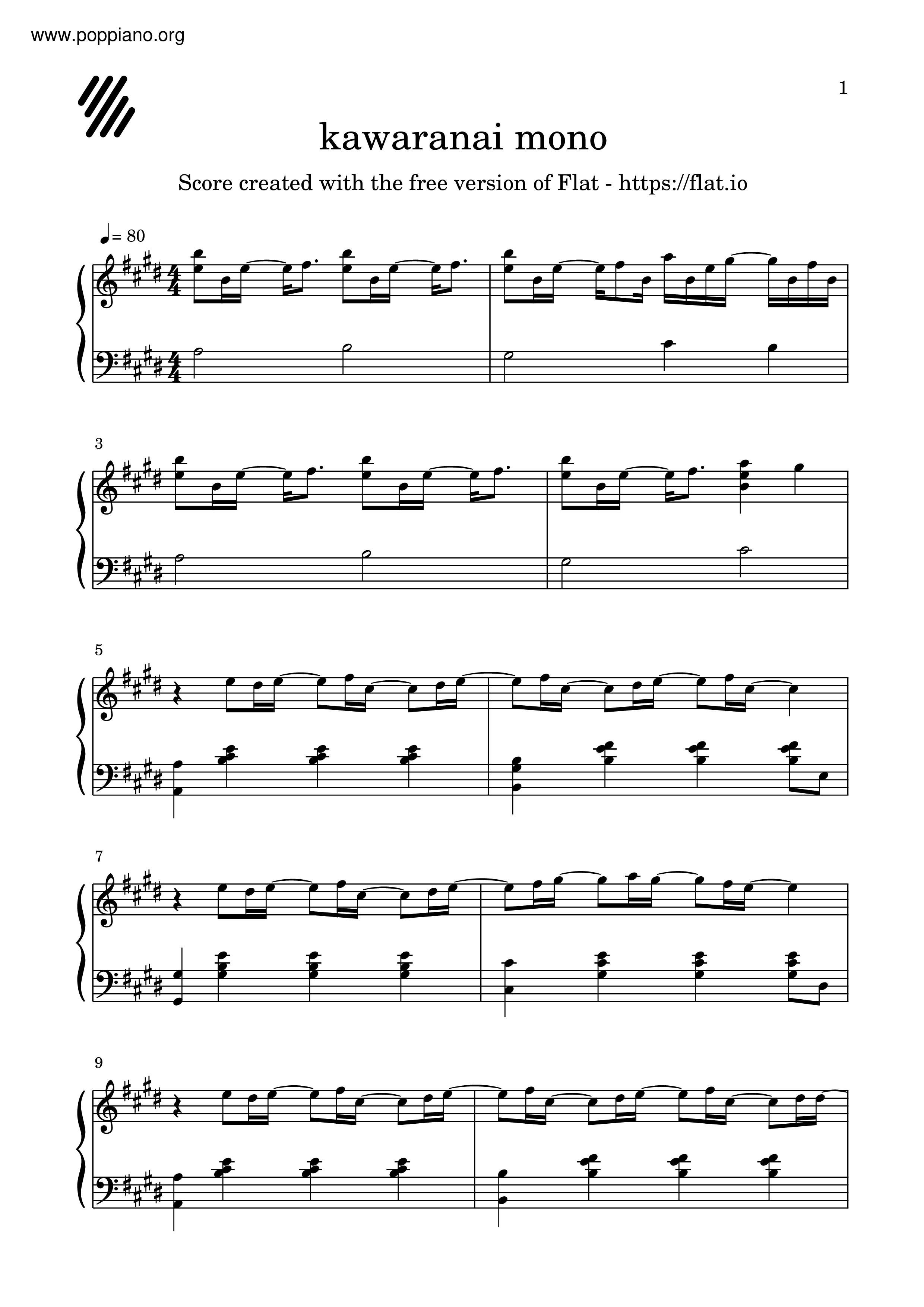 Kawaranai Mono Score
