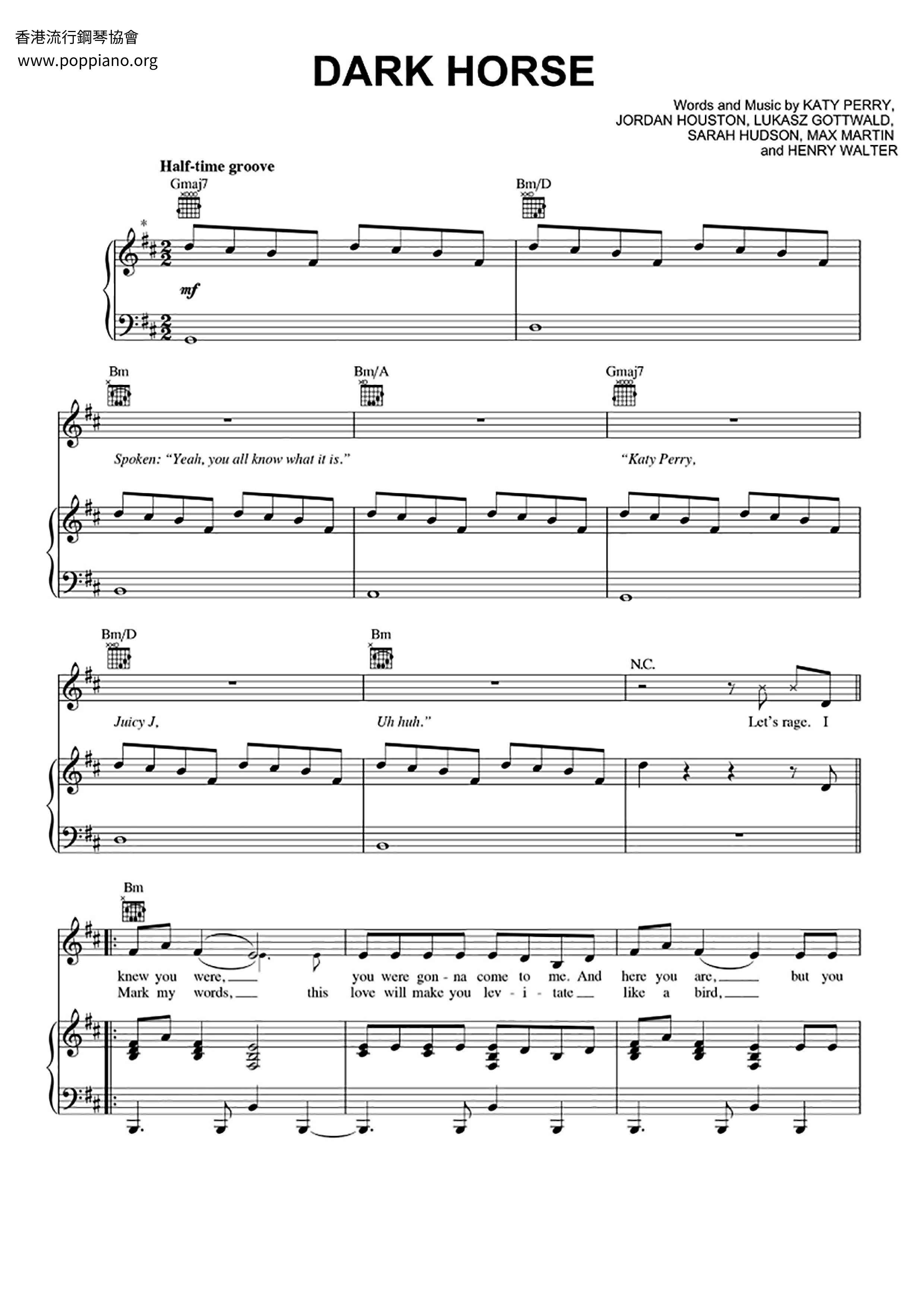 Dark Horse Score