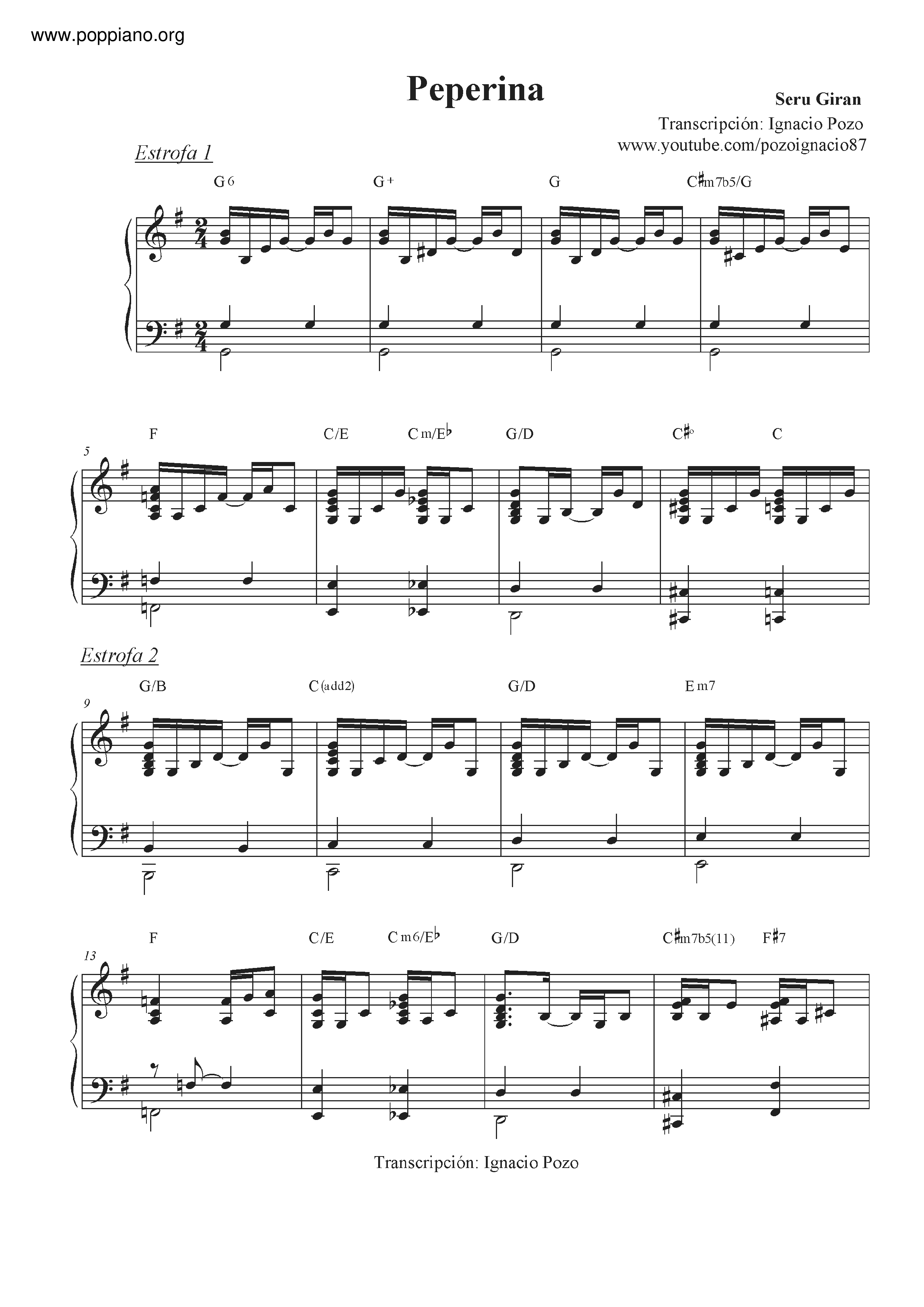 Peperina Score