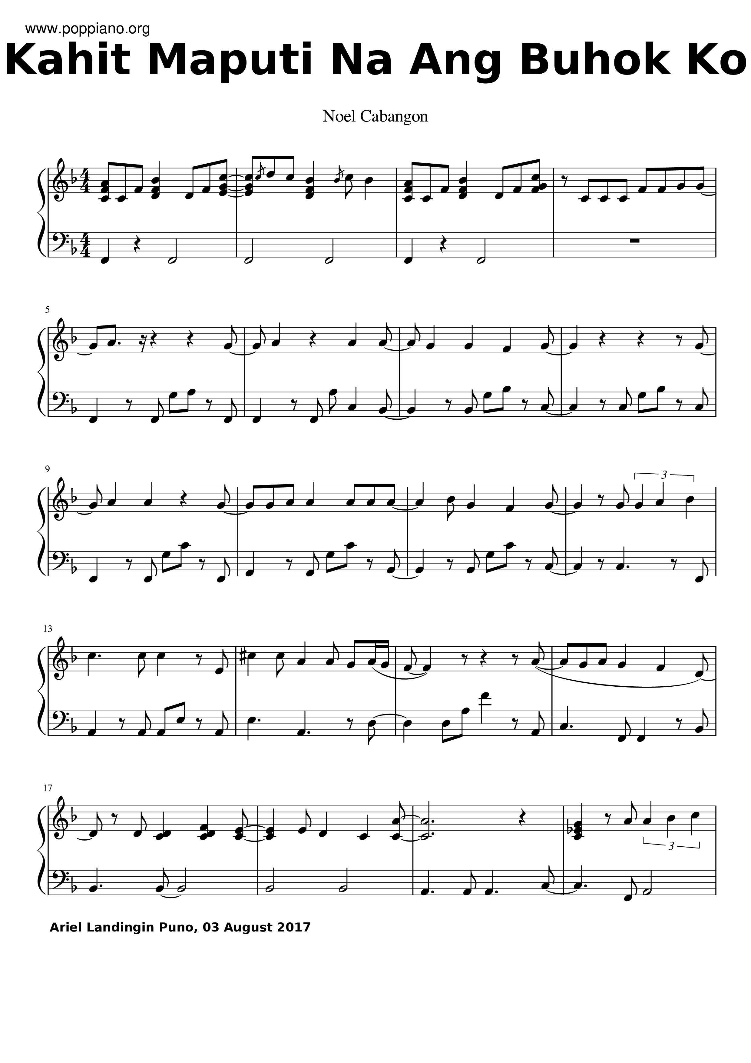 Kahit Maputi Na Ang Buhok Ko Score