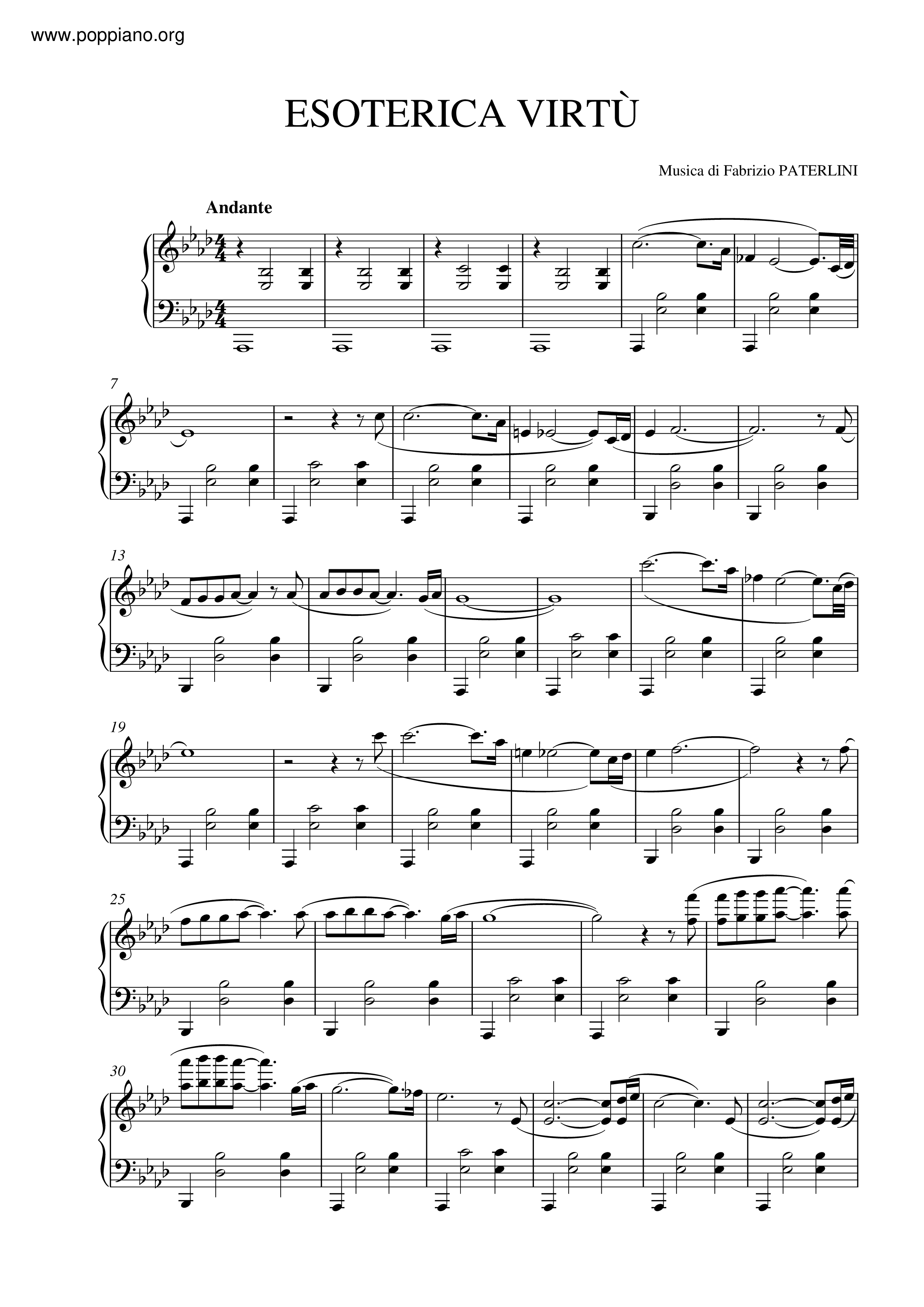 Esoterica Virtuピアノ譜