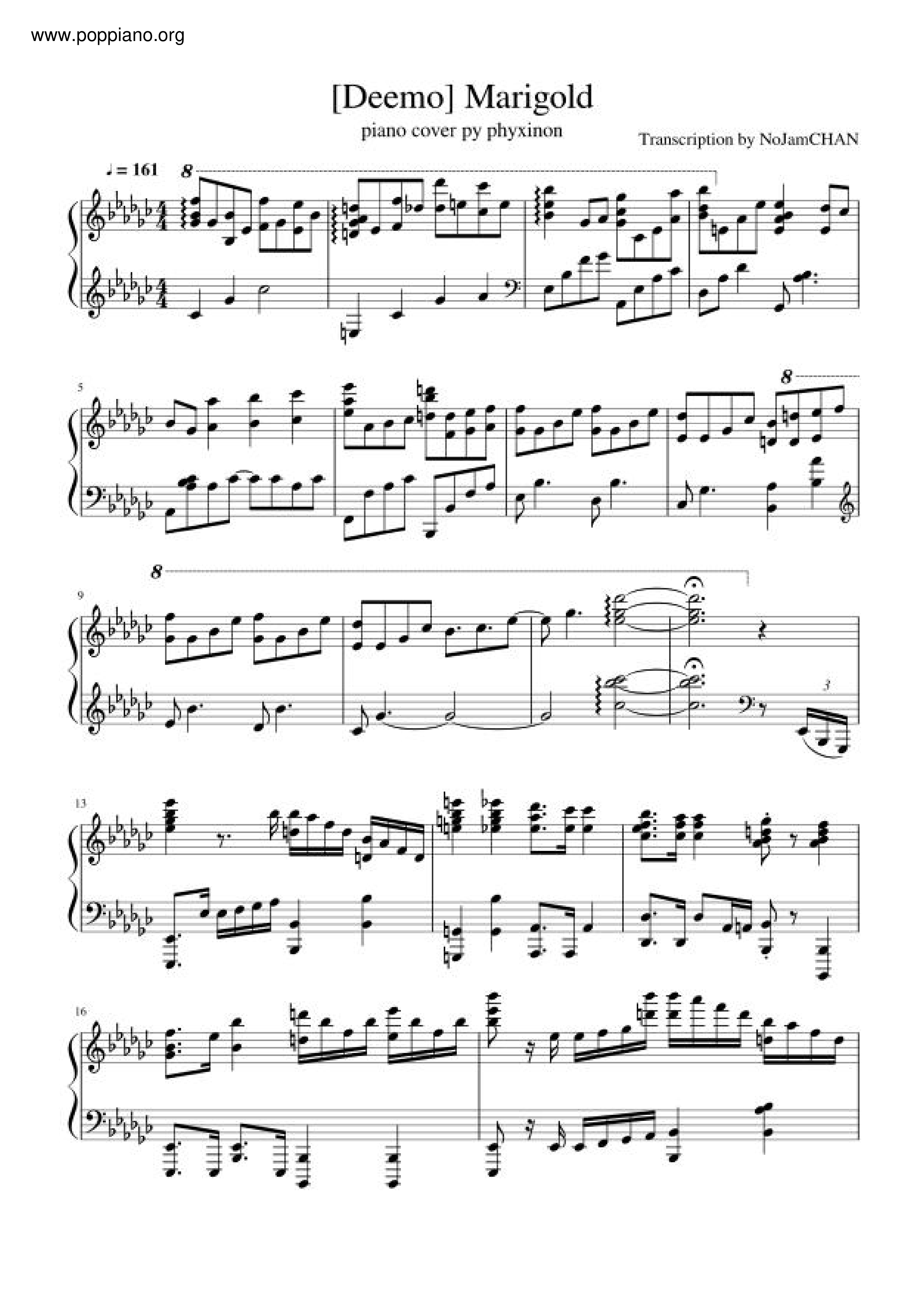 Deemo - Marigold Score