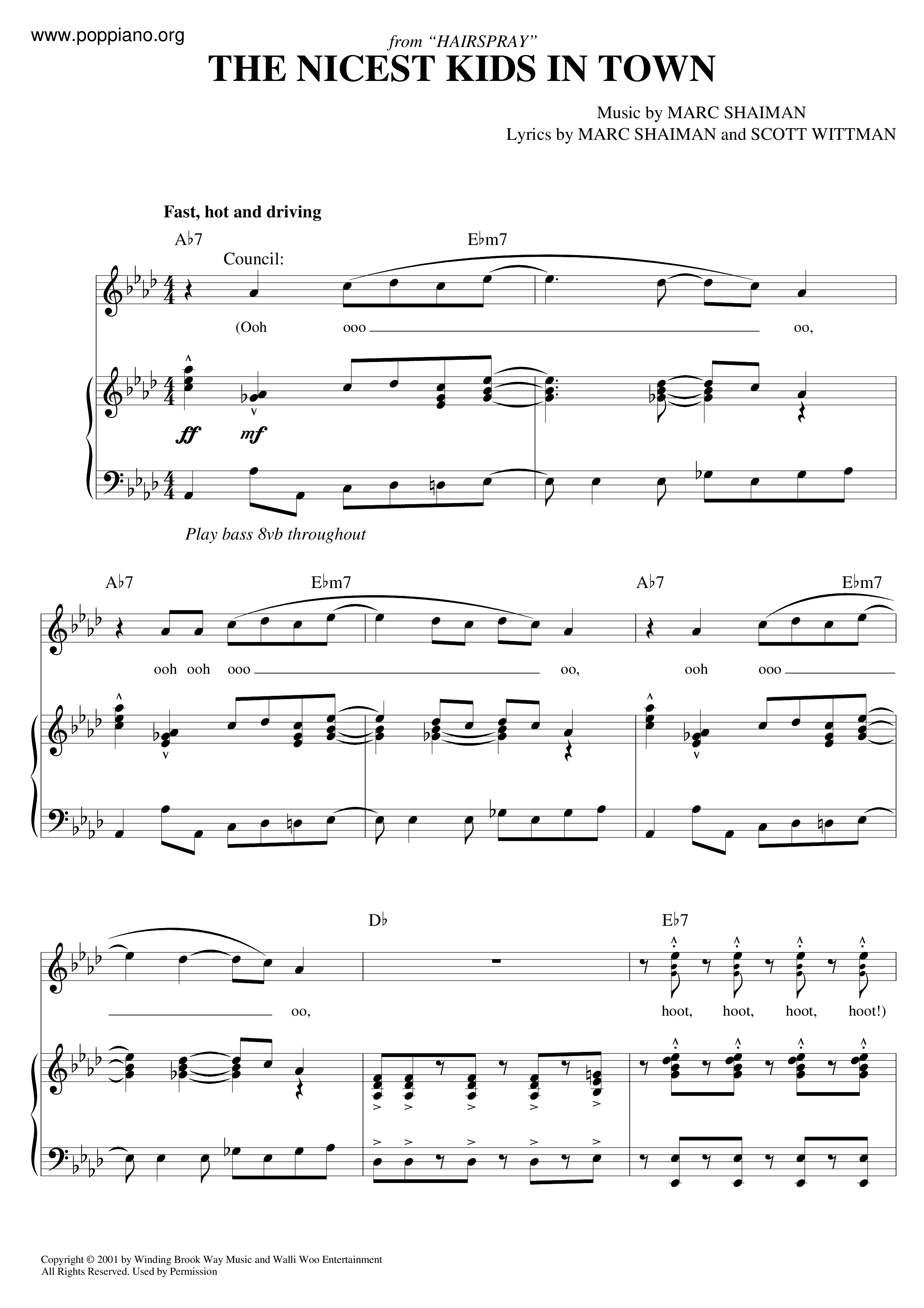 Hairspray - The Nicest Kids In Town Score