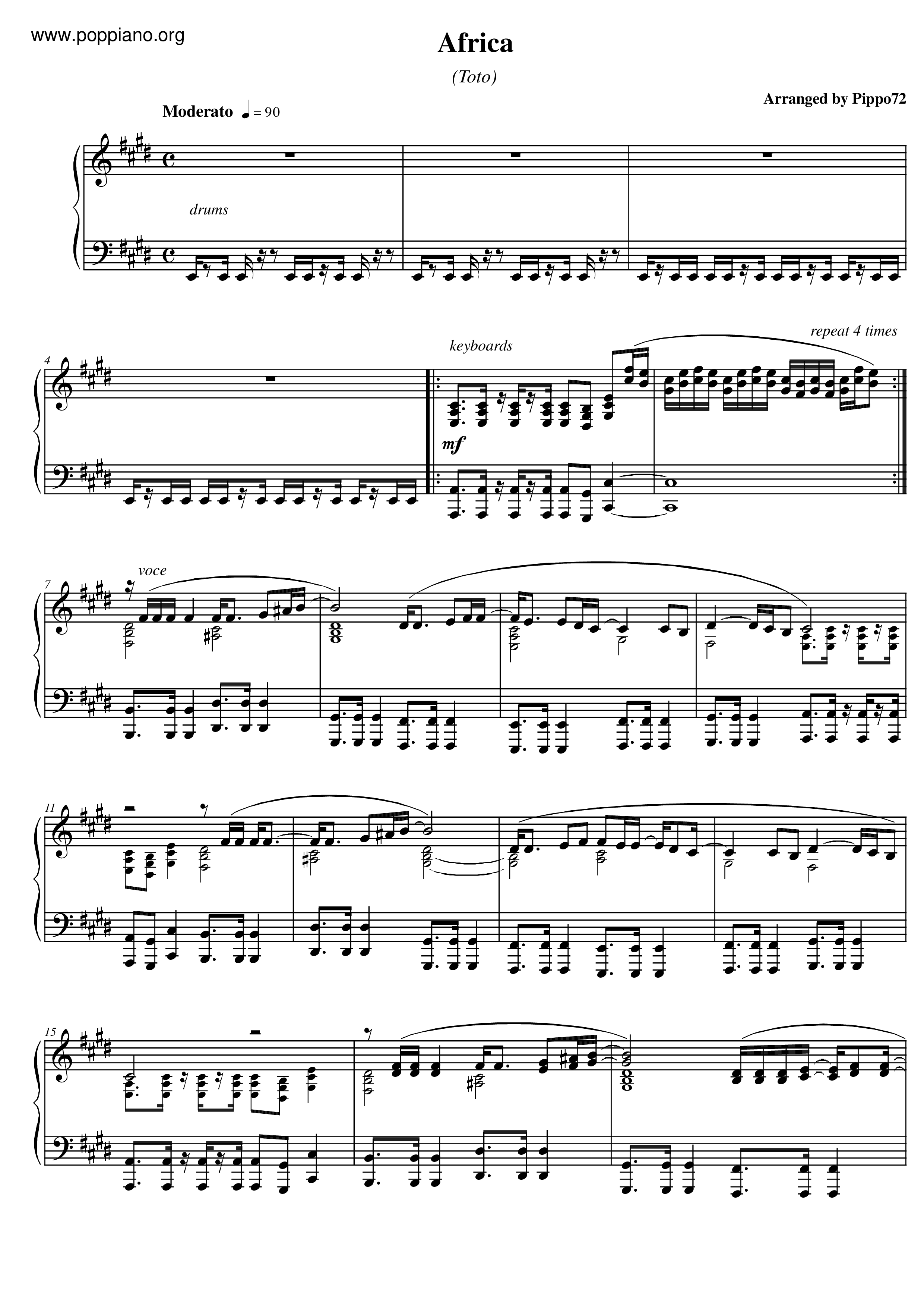 Till the end – Toto Till The End Sheet music for Drum group