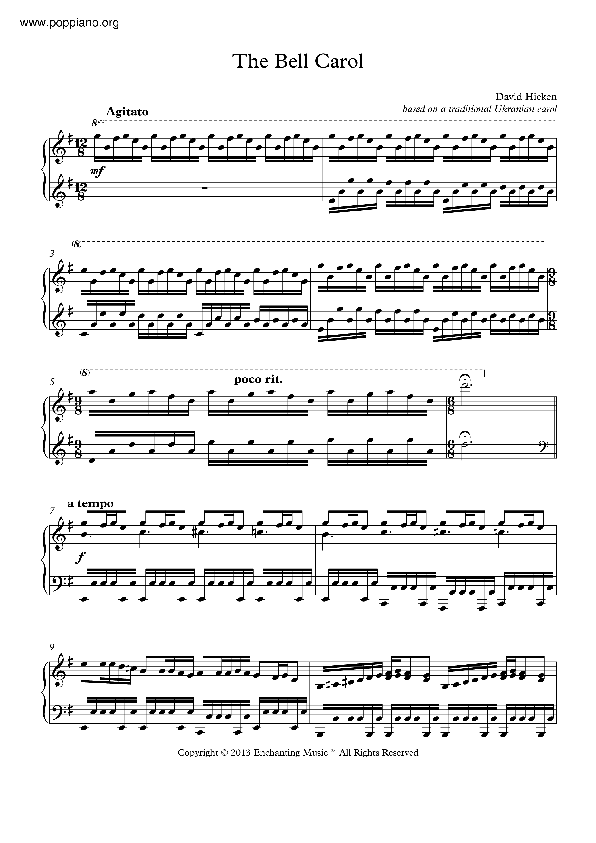 The Bell Carol Score