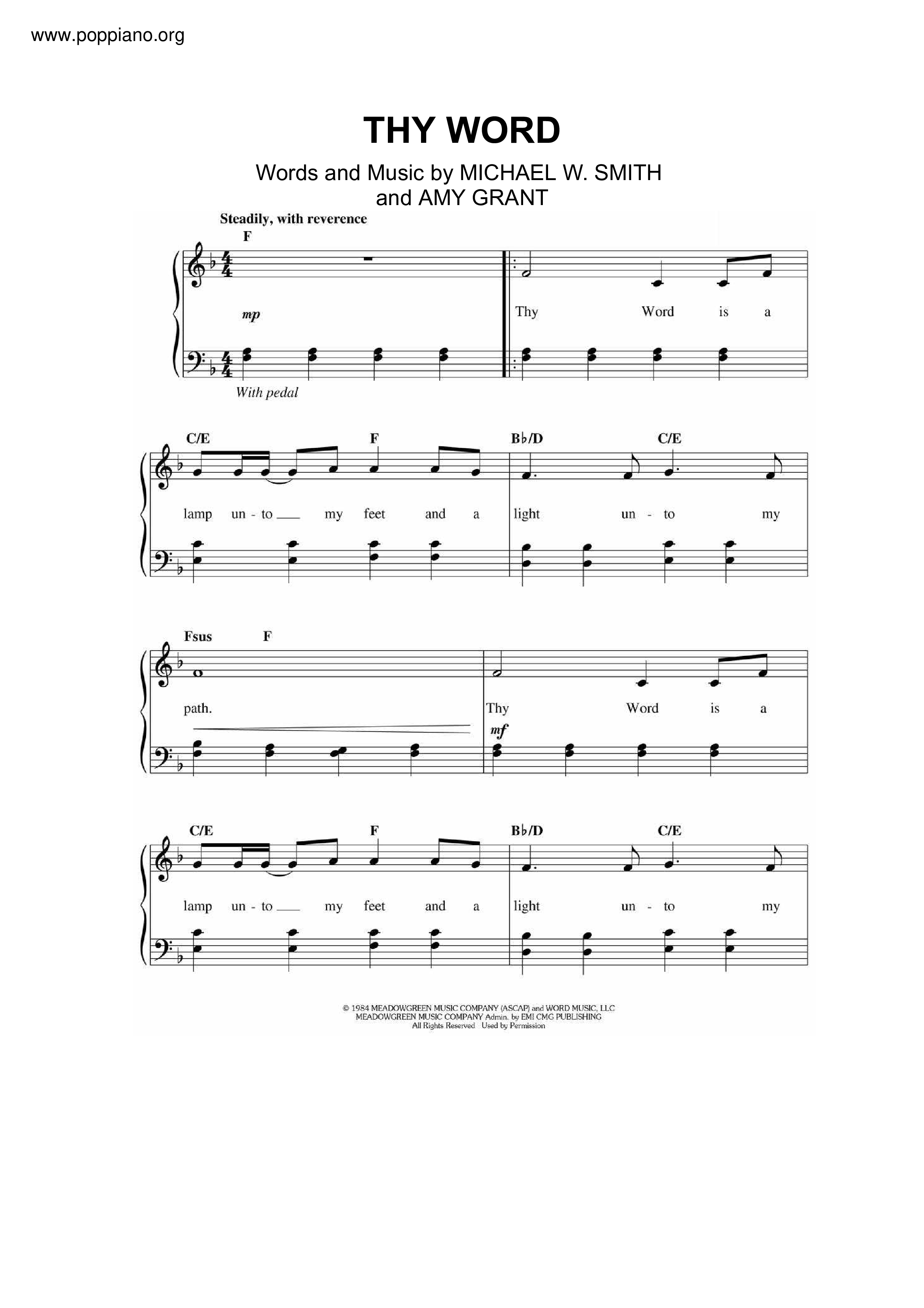 Thy Word Score