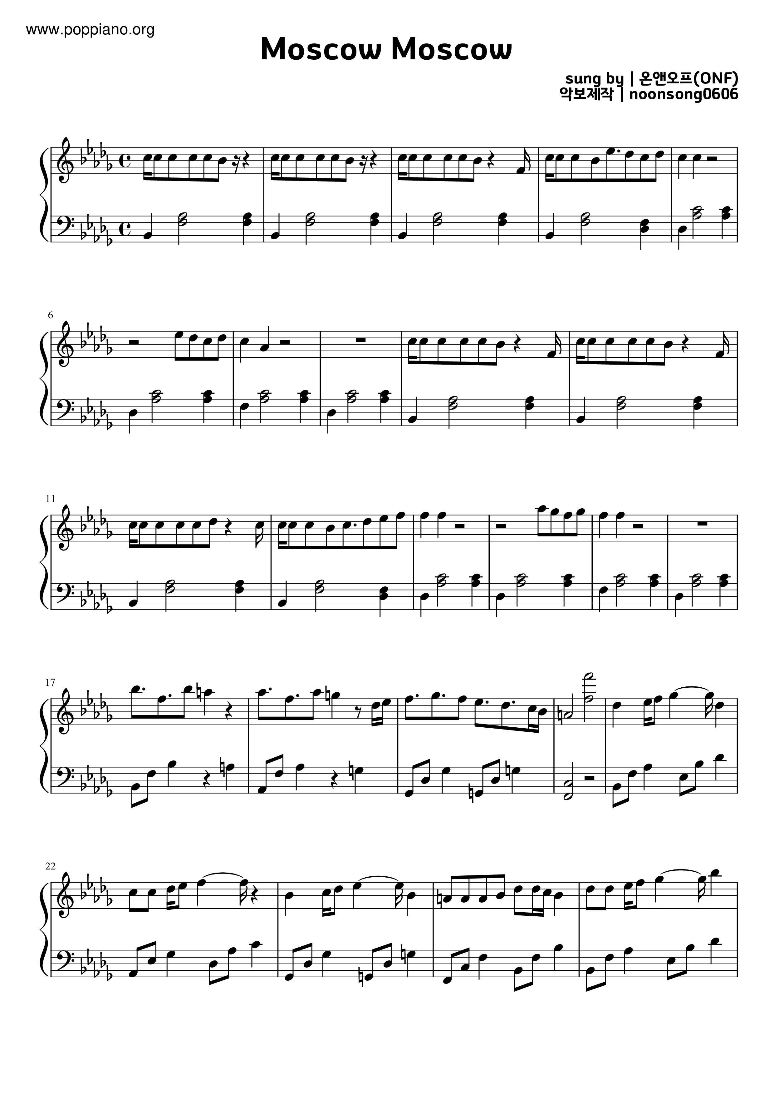 Moscow Moscow Score