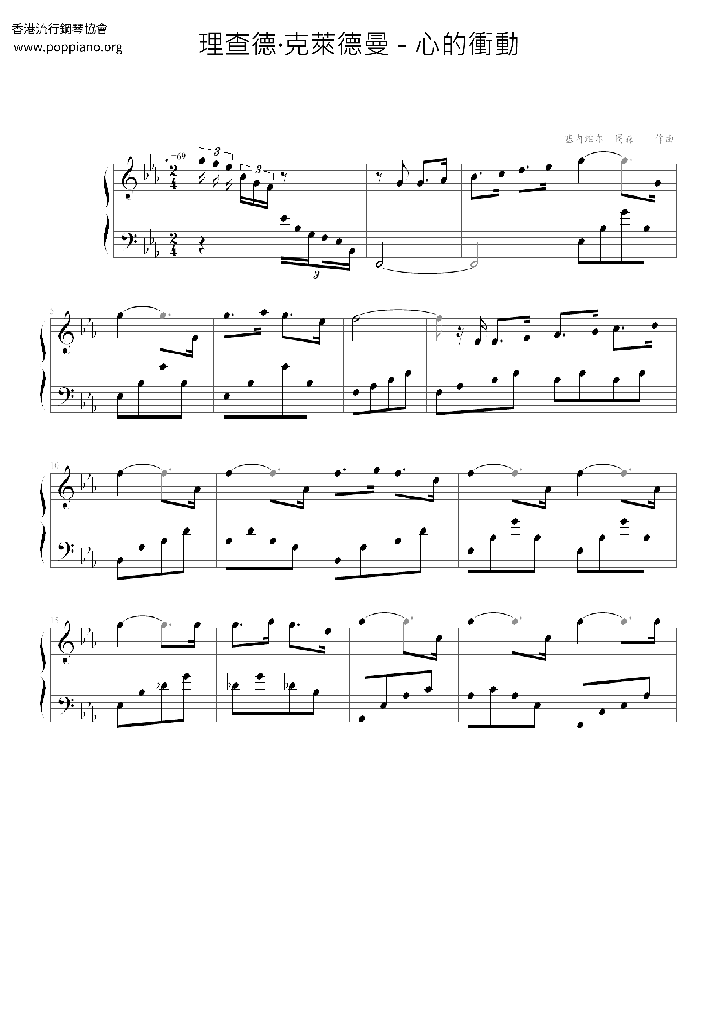 The Impulse Of The Heart Score