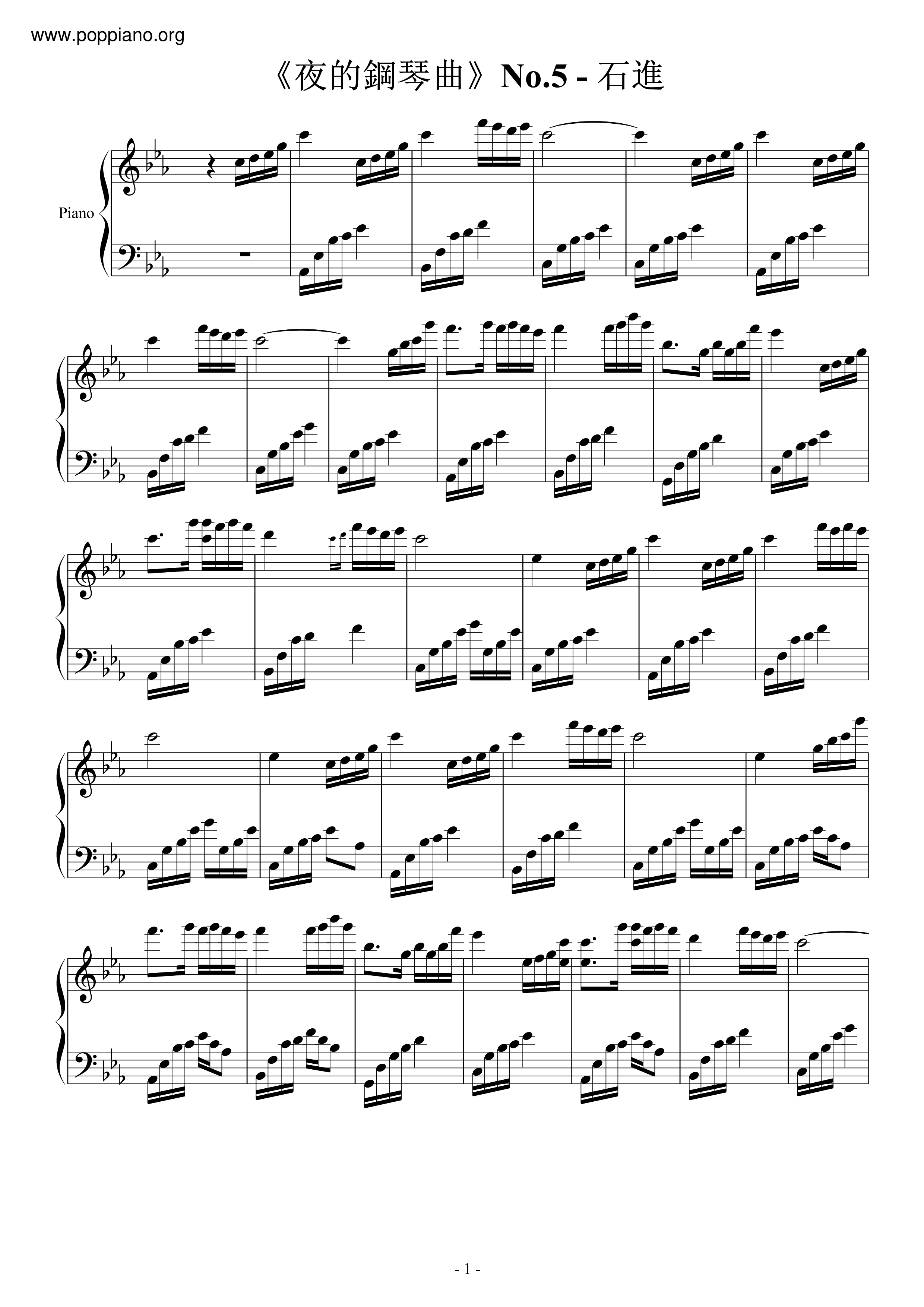 Melody Of The Night 5 Score