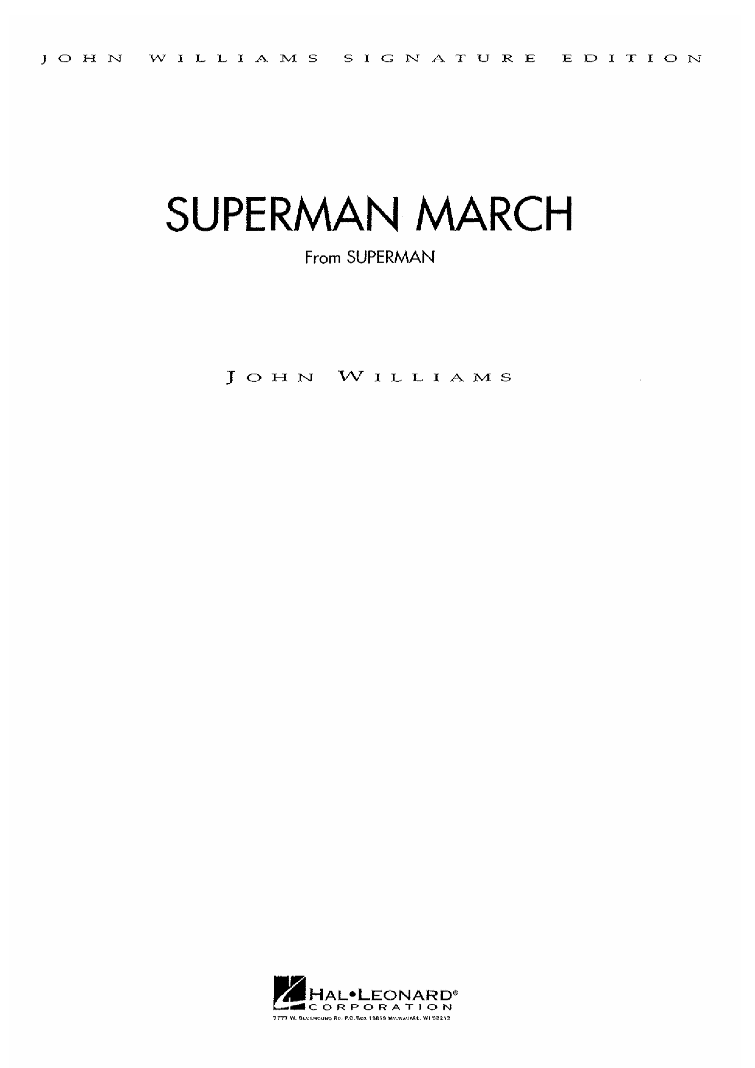 Superman March琴譜