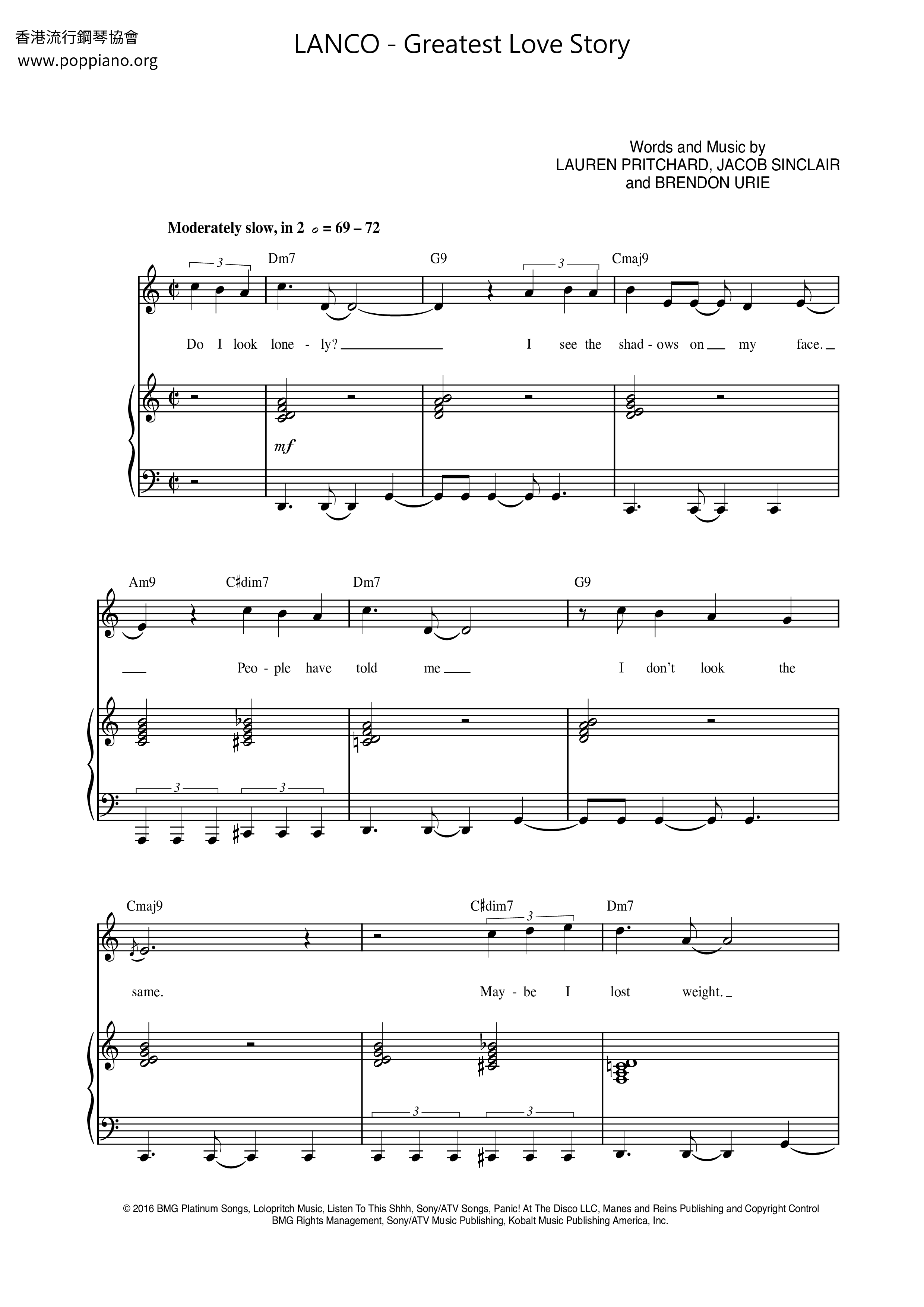 Greatest Love Story Score