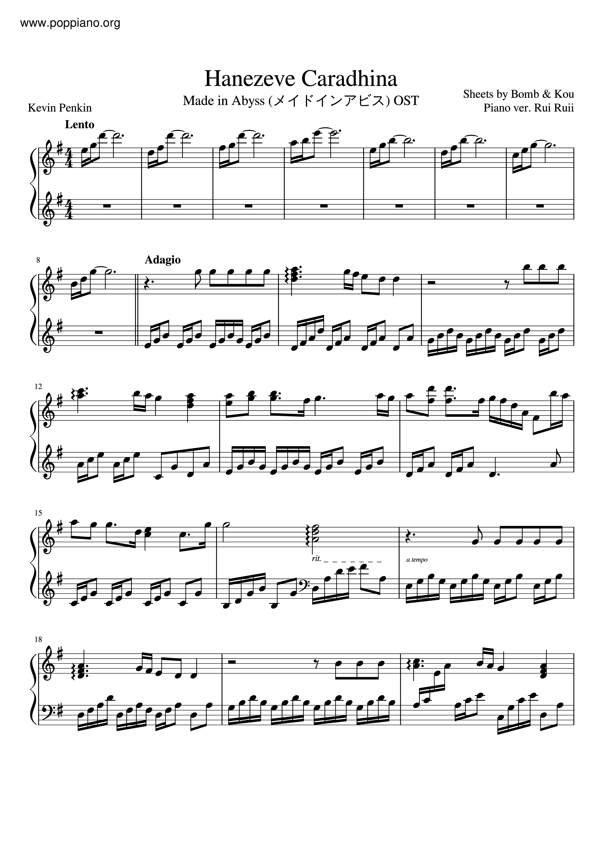 Made In Abyss Score