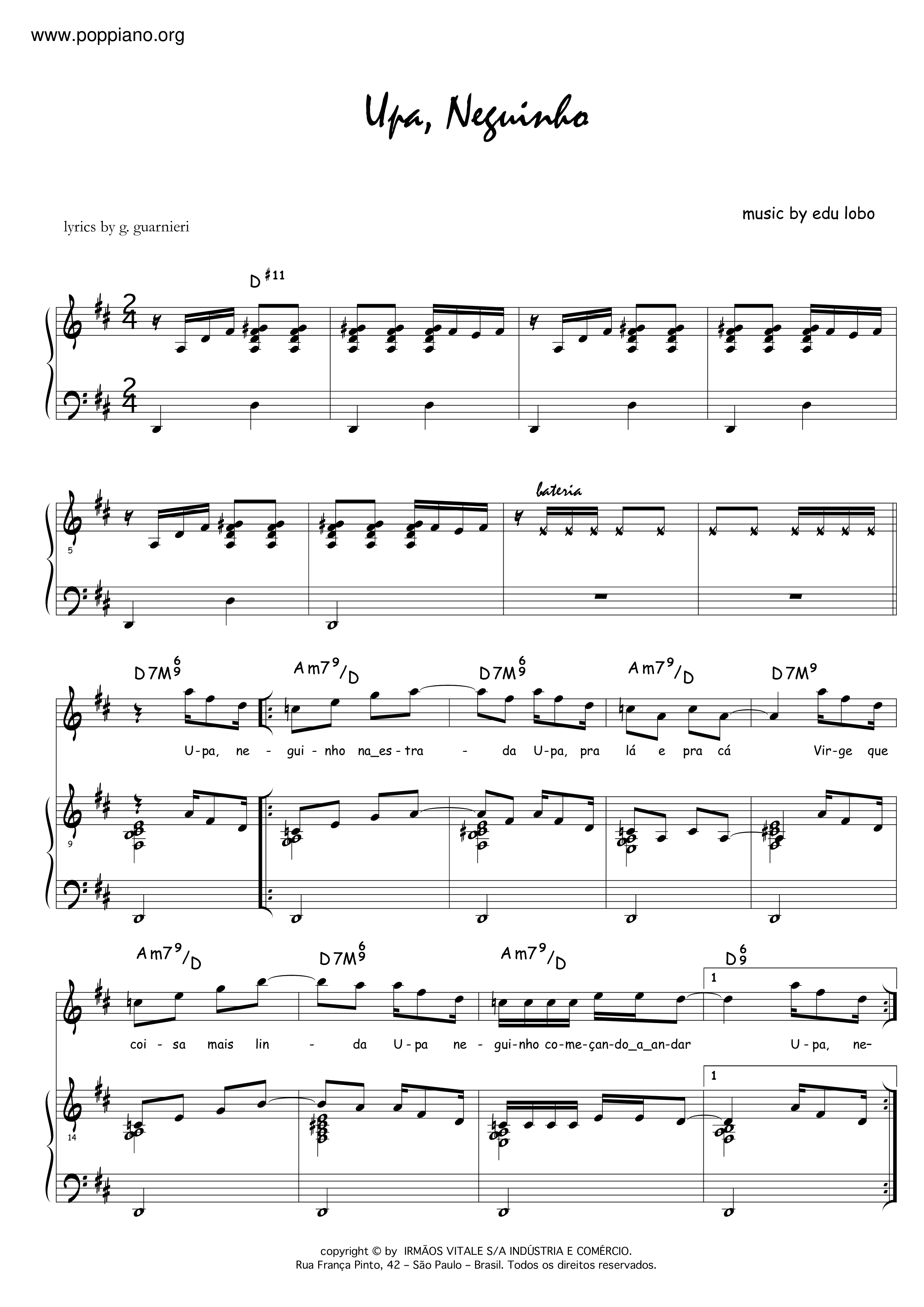 Upa Neguinho Score